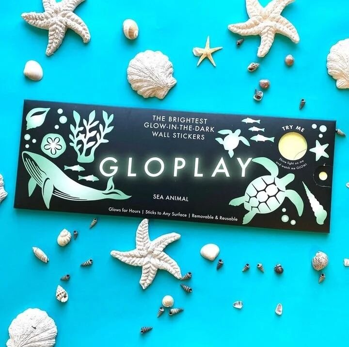 Ending summer with souvenirs from the beach and a favorite summer Gloplay design, Sea Animals.