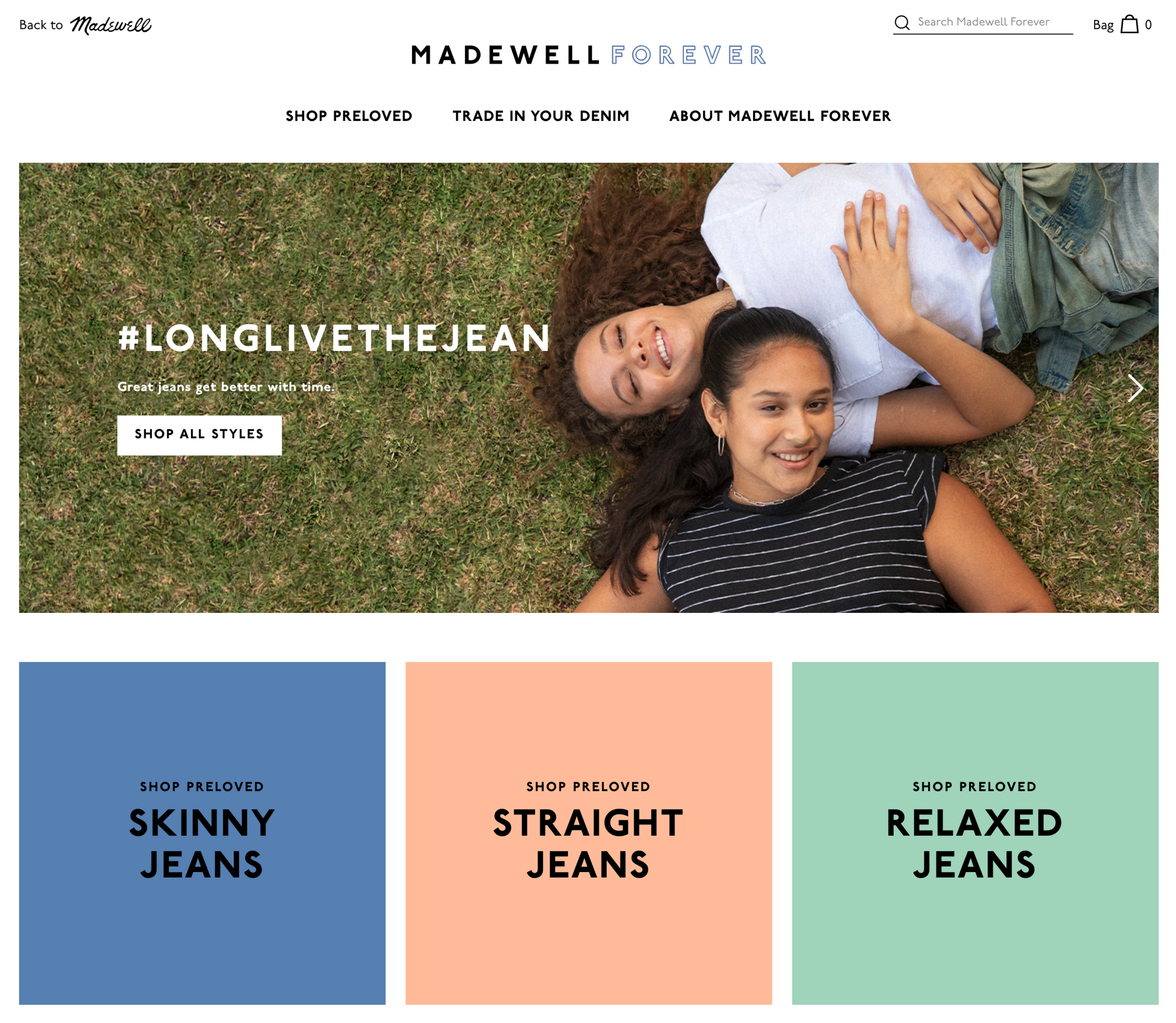 Madewell Launches “Madewell Forever,” an Innovative Digital Resale Platform Powered by thredUP’s Resale-as-a-Service