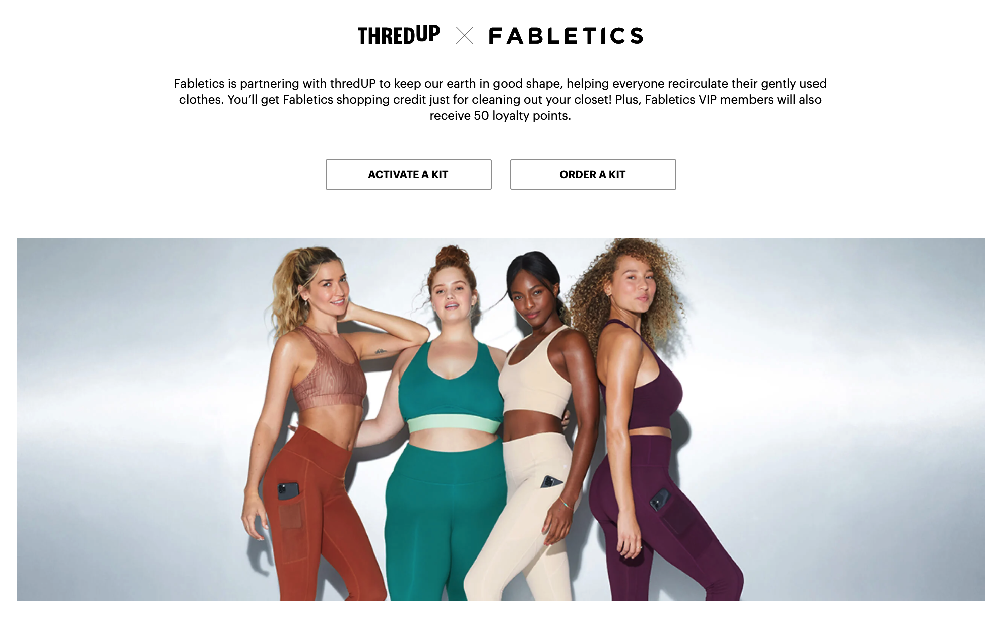 Fabletics Introduces Resale Program Powered by thredUP’s Resale-as-a-Service