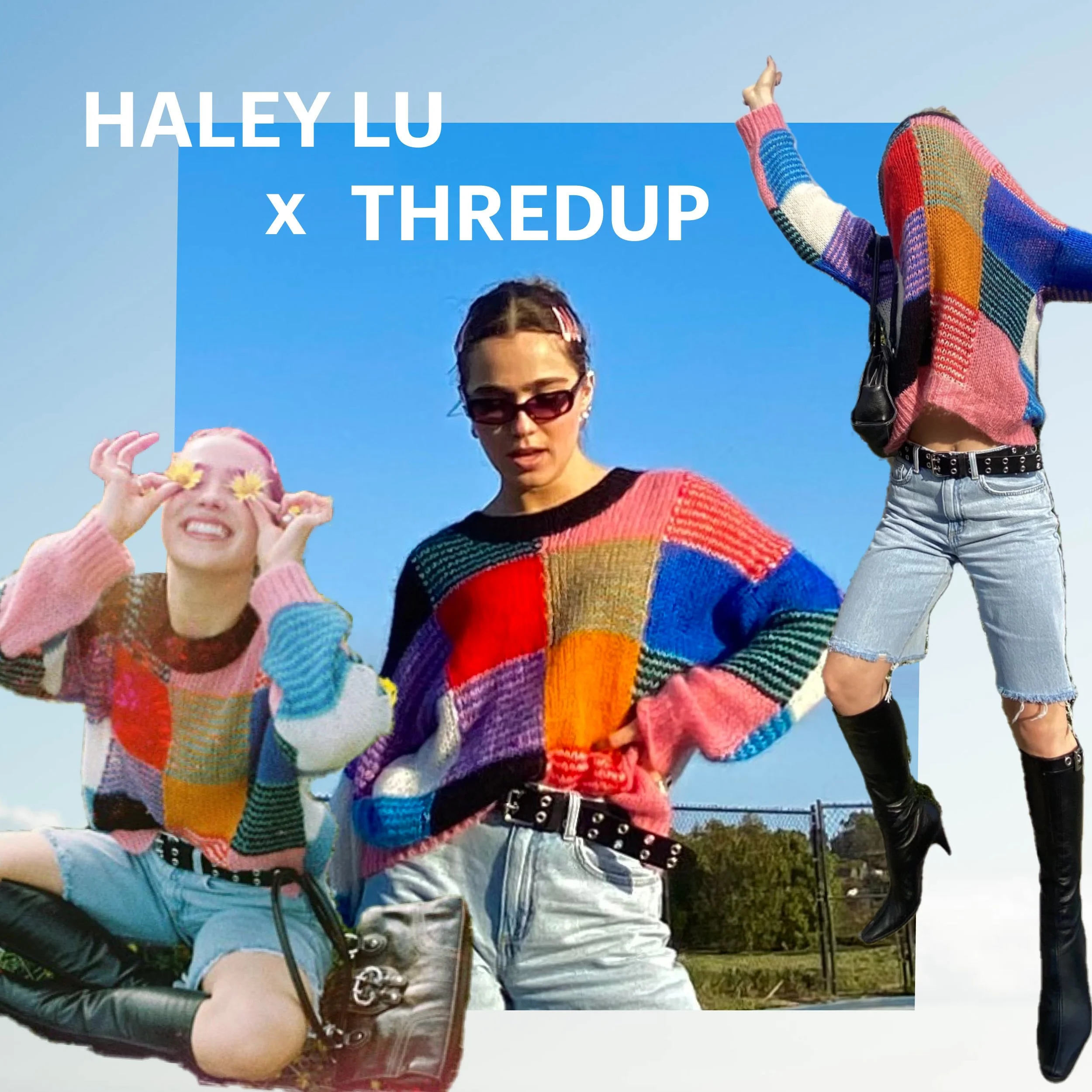 thredUP and The White Lotus star Haley Lu Richardson team up to sell pieces from her chaotically cool closet