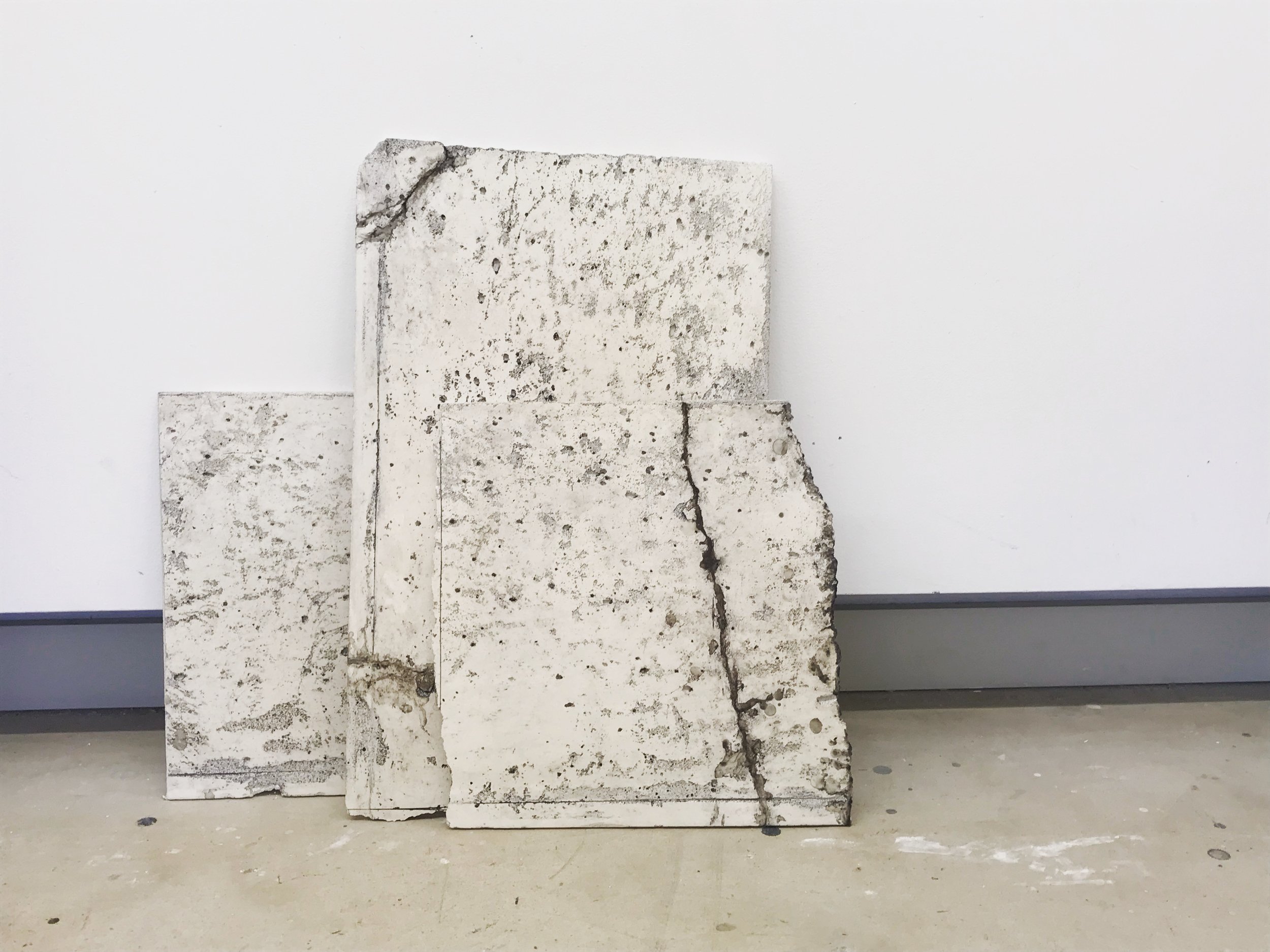 Resting peacefully, 2022,
Bushfire charcoal, beeswax and possum hair on plasterboard.
Dimensions variable (58 x 36cm; 30 x 30cm; 36 x 36cm each).