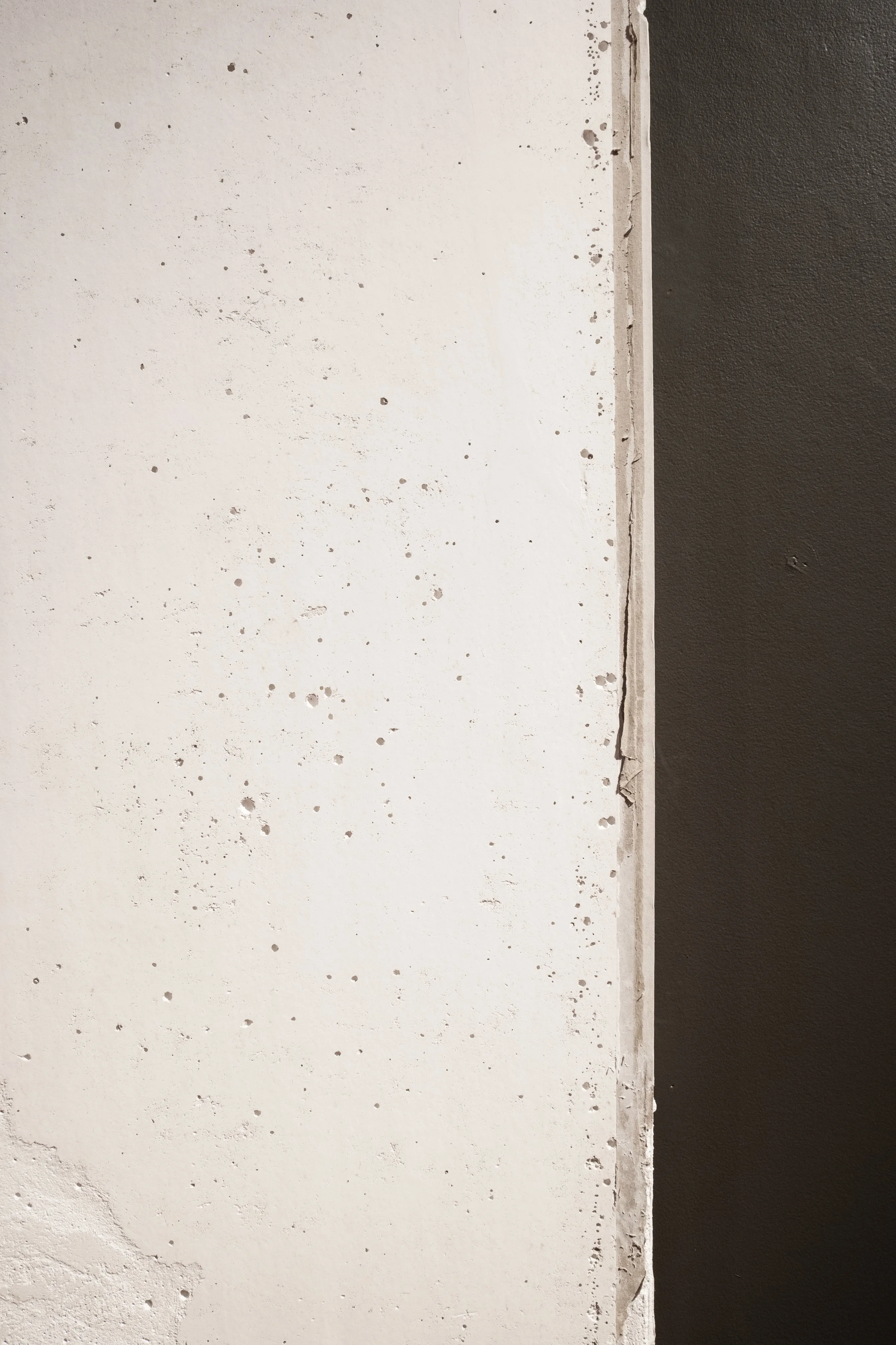 'Elegy II' (detail), 2022
Washed Gyprock plasterboard. 
120 x 200cm. 