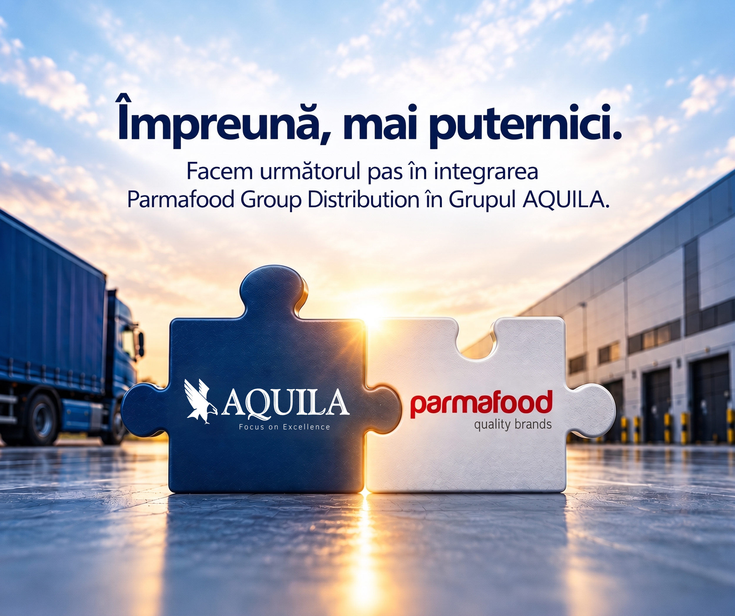 AQUILA inițiază procesul de fuziune prin absorbție a Parmafood Group Distribution