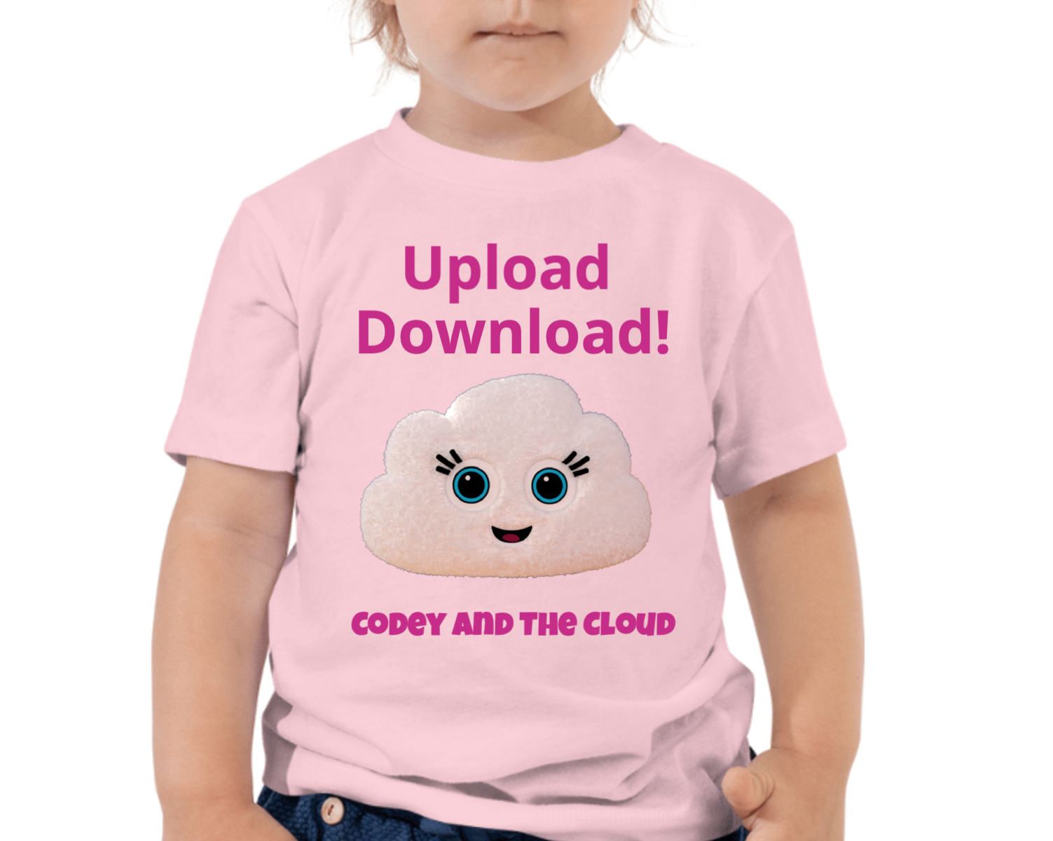 Cloud says, “Upload Download!” Preschooler Tee