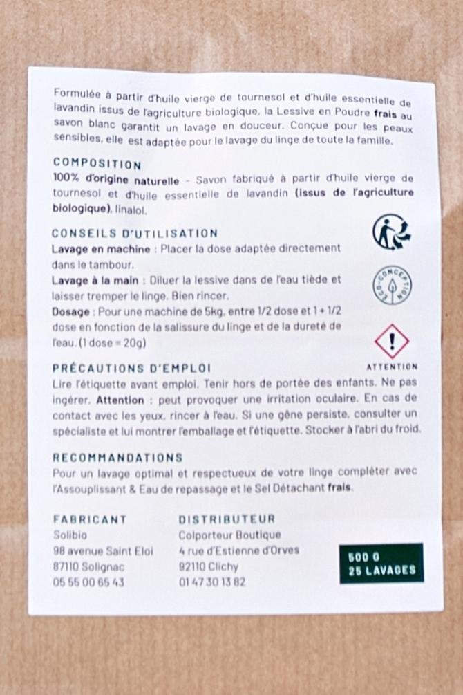 Lessive écologique en Poudre (500gr) - Lavandin 4