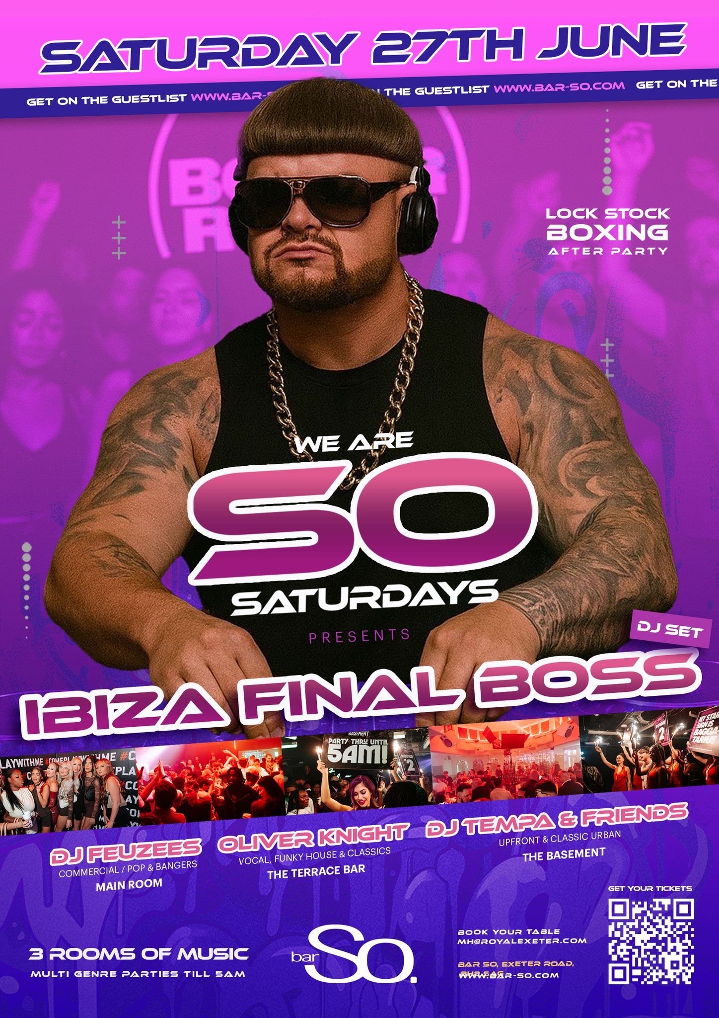 Ibiza party in bournemouth at bar so artwork