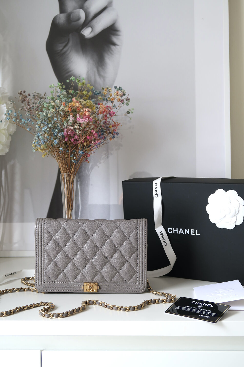 Chanel Boy Wallet on Chain WOC Caviar - Touched Vintage