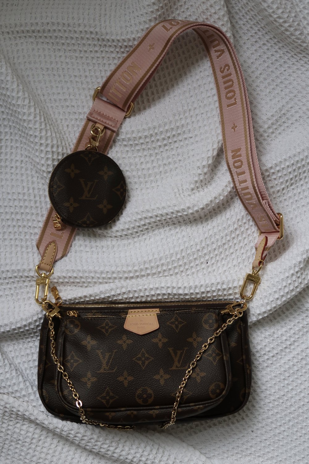 Louis Vuitton LV Multi Pochette Accessoires Crossbody Bag. 3 Bags