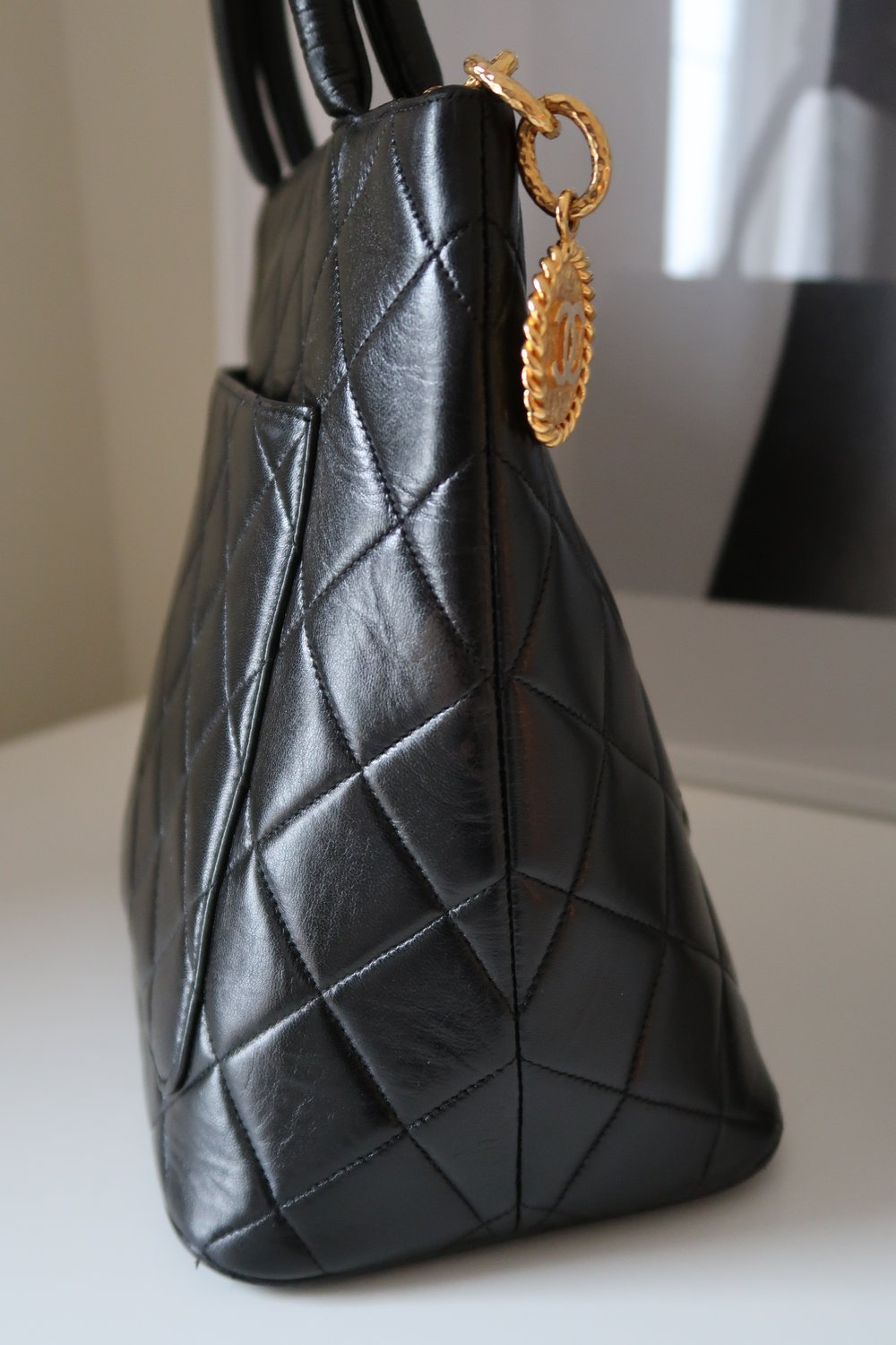 Chanel Black Medallion Tote Bag — Blaise Ruby Loves