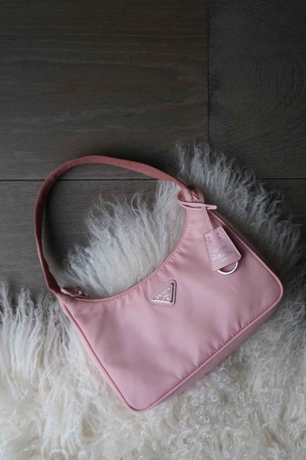 Prada Re-edition 2000 Nylon Mini Bag in Pink