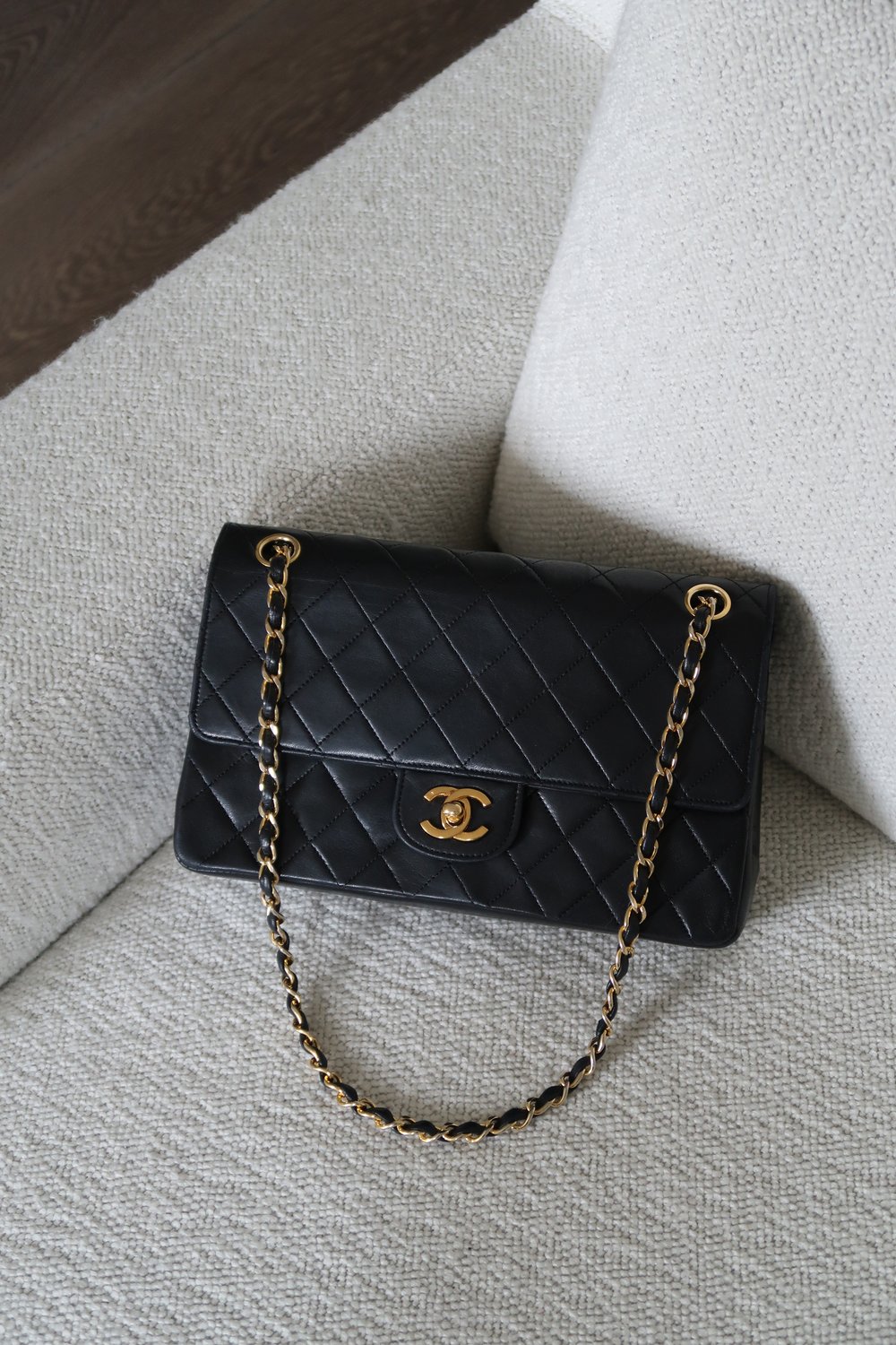 Chanel Black Medium Vintage Double Flap (1986-1988) — Blaise Ruby Loves