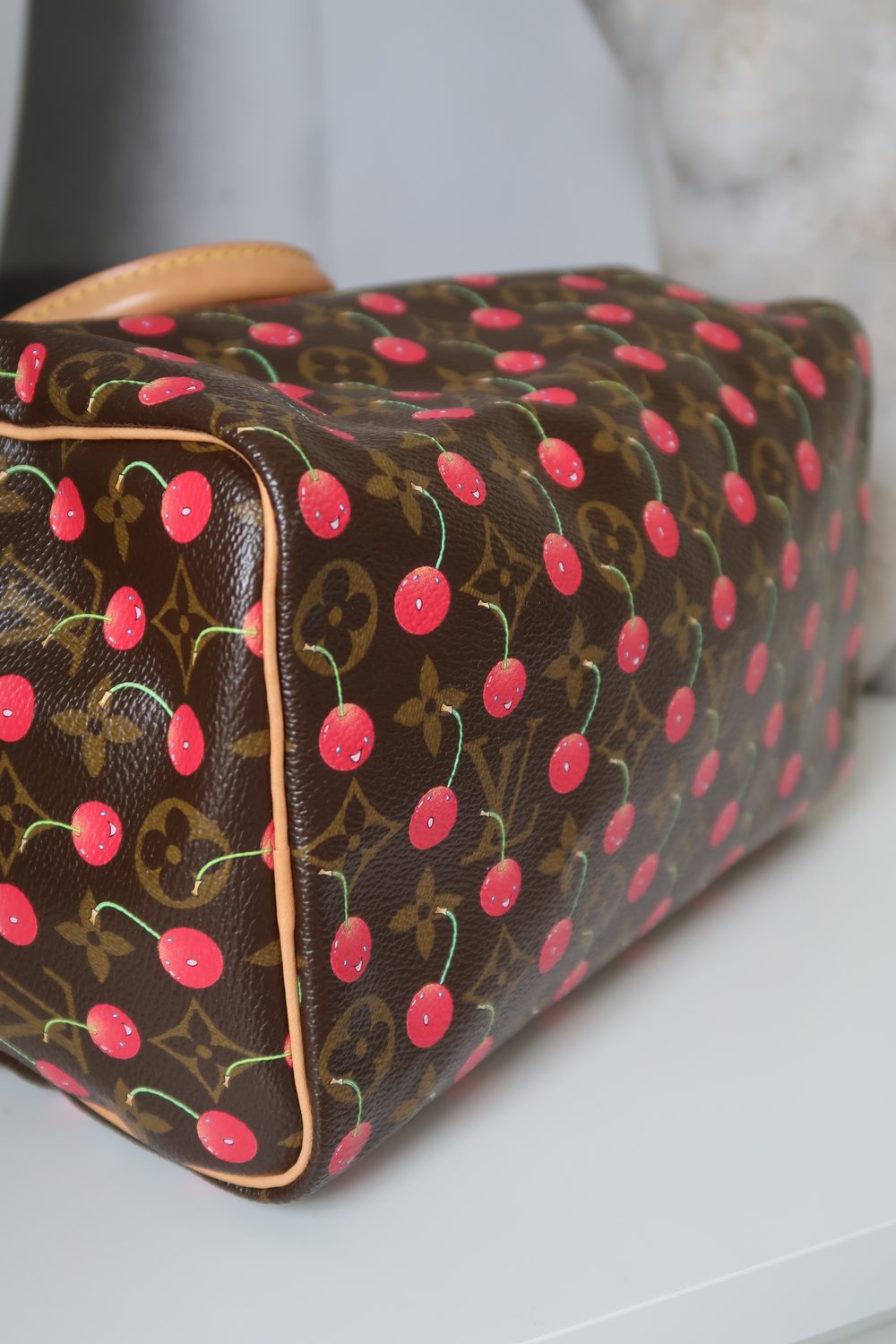 Louis Vuitton Takashi Murakami Cerises Cherry Speedy 25 Bag ○ Labellov ○  Buy and Sell Authentic Luxury