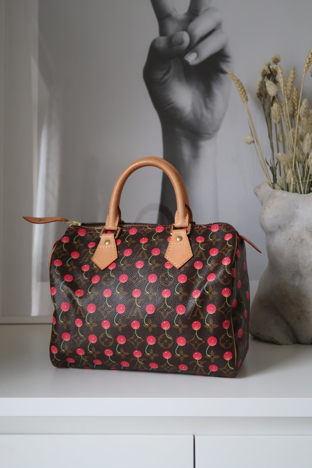 A new addition to my vintage LV family, the Murakami 2005 Cerises Speedy! :  r/Louisvuitton