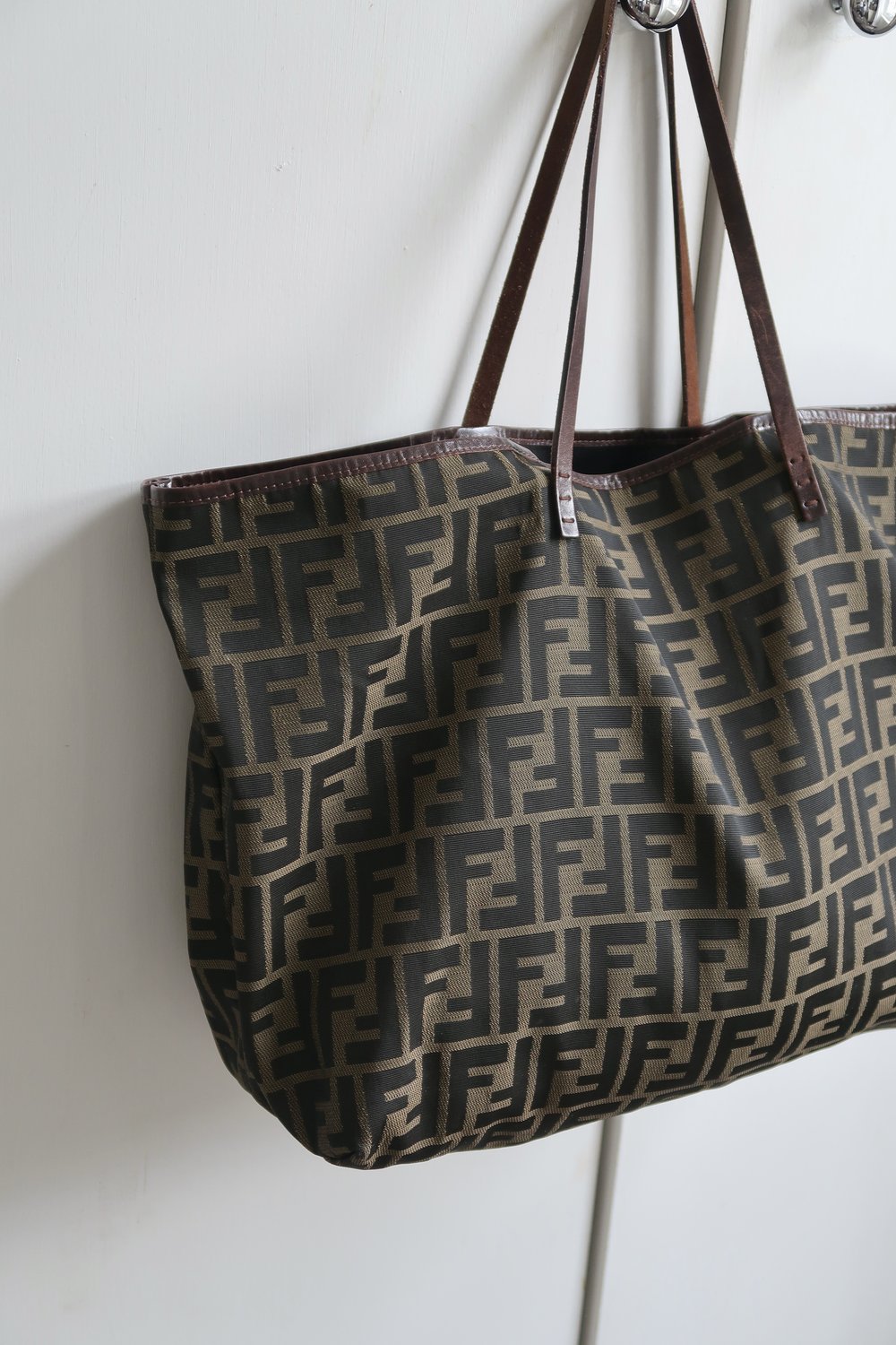 Fendi Monogram Fabric Tote Bag — Blaise Ruby Loves