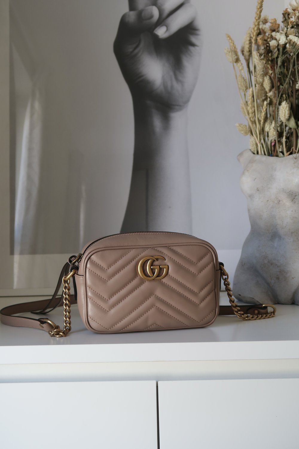 Gucci Mini Marmont Dusky Pink — Blaise Ruby Loves