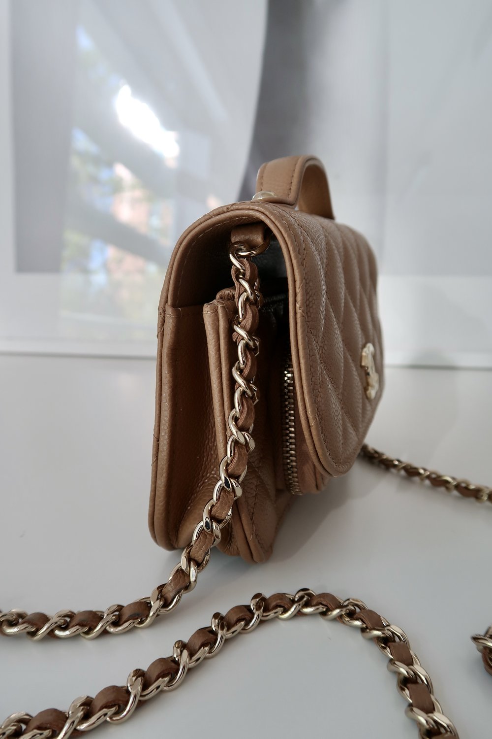 Chanel Business Affinity Beige Mini Woc — Blaise Ruby Loves