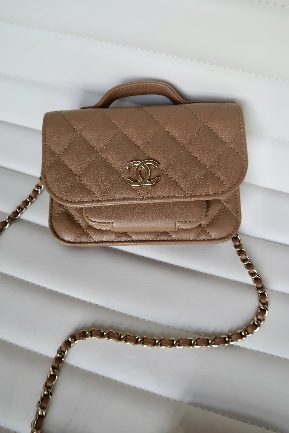 Chanel Business Affinity Beige Mini Woc — Blaise Ruby Loves
