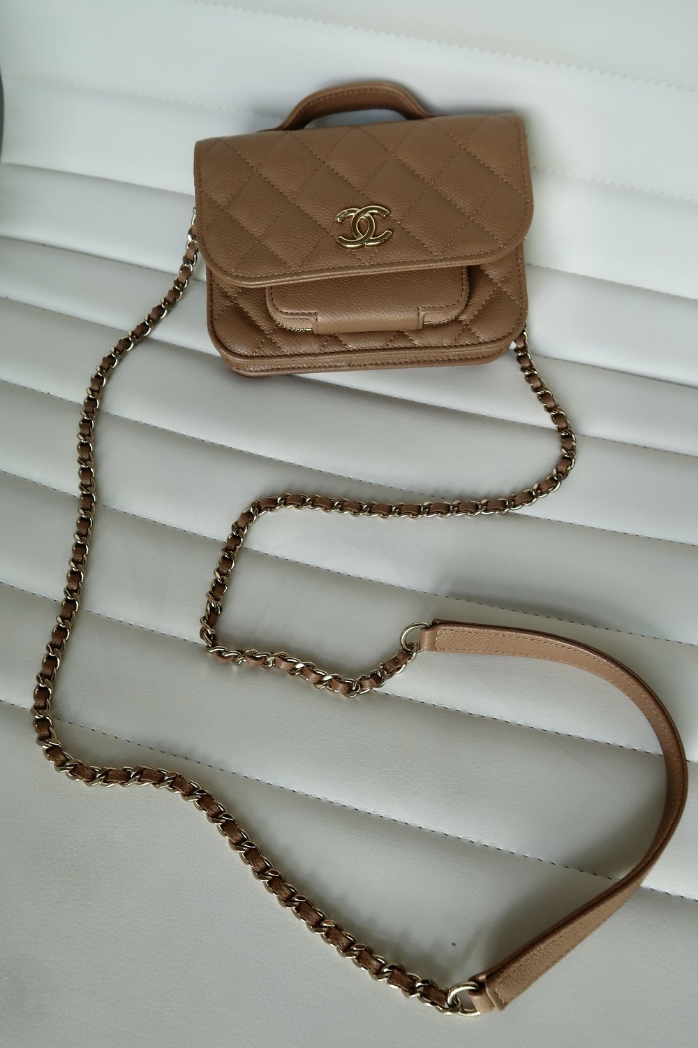 Chanel Business Affinity Beige Mini Woc — Blaise Ruby Loves