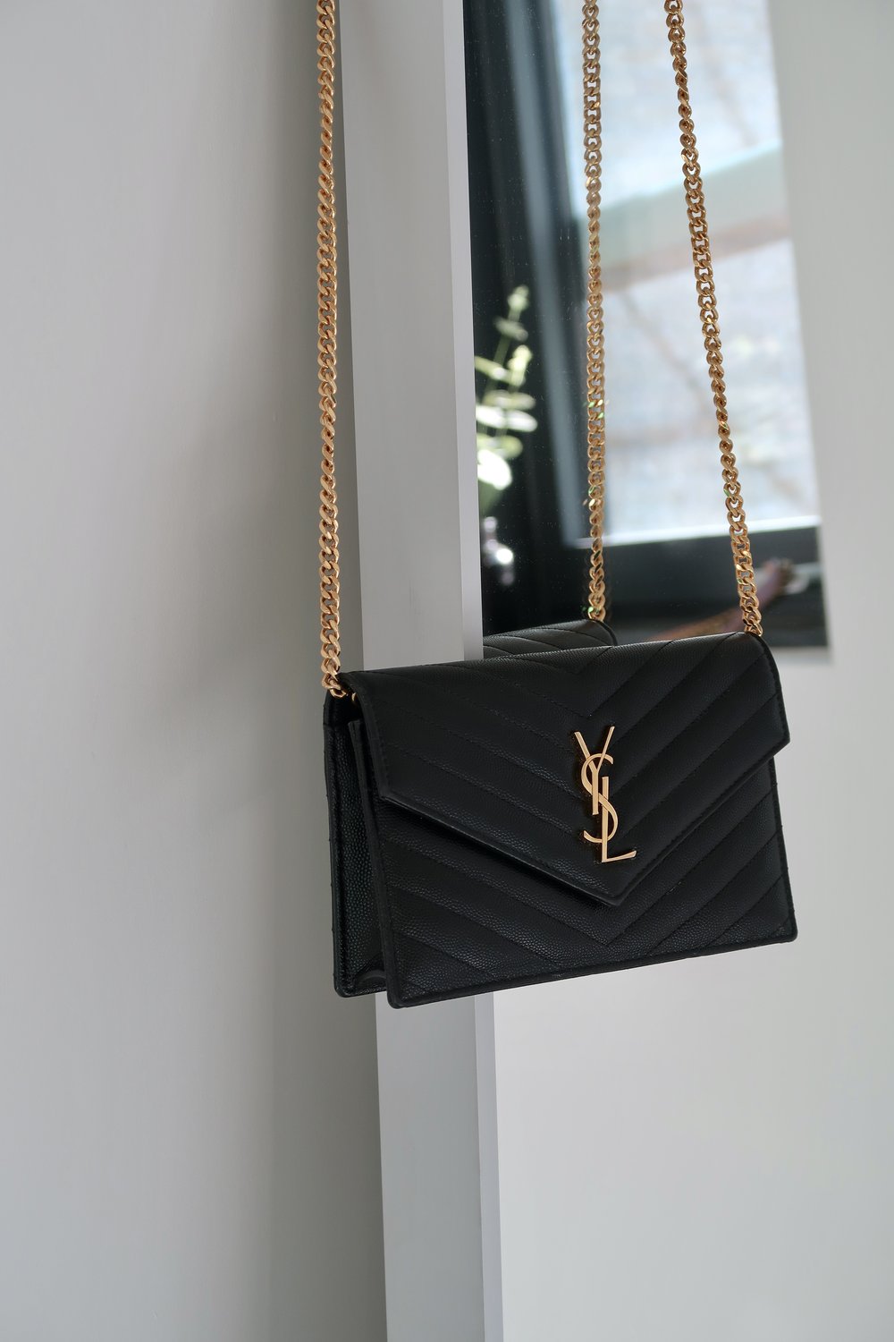 ysl wallet on a chain