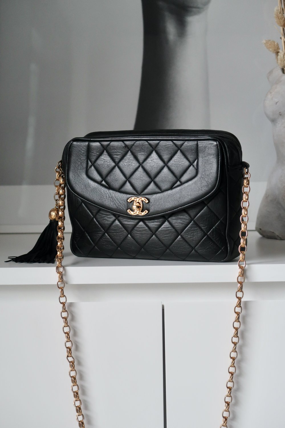 Chanel Vintage Black Bag — Blaise Ruby Loves