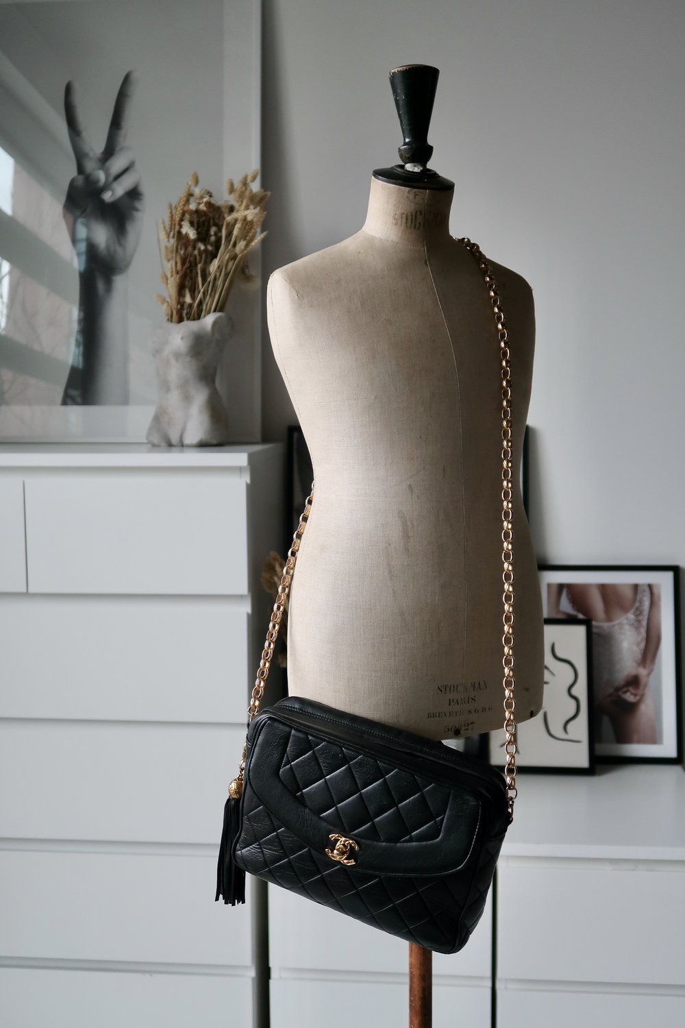 Chanel Vintage Black Bag — Blaise Ruby Loves