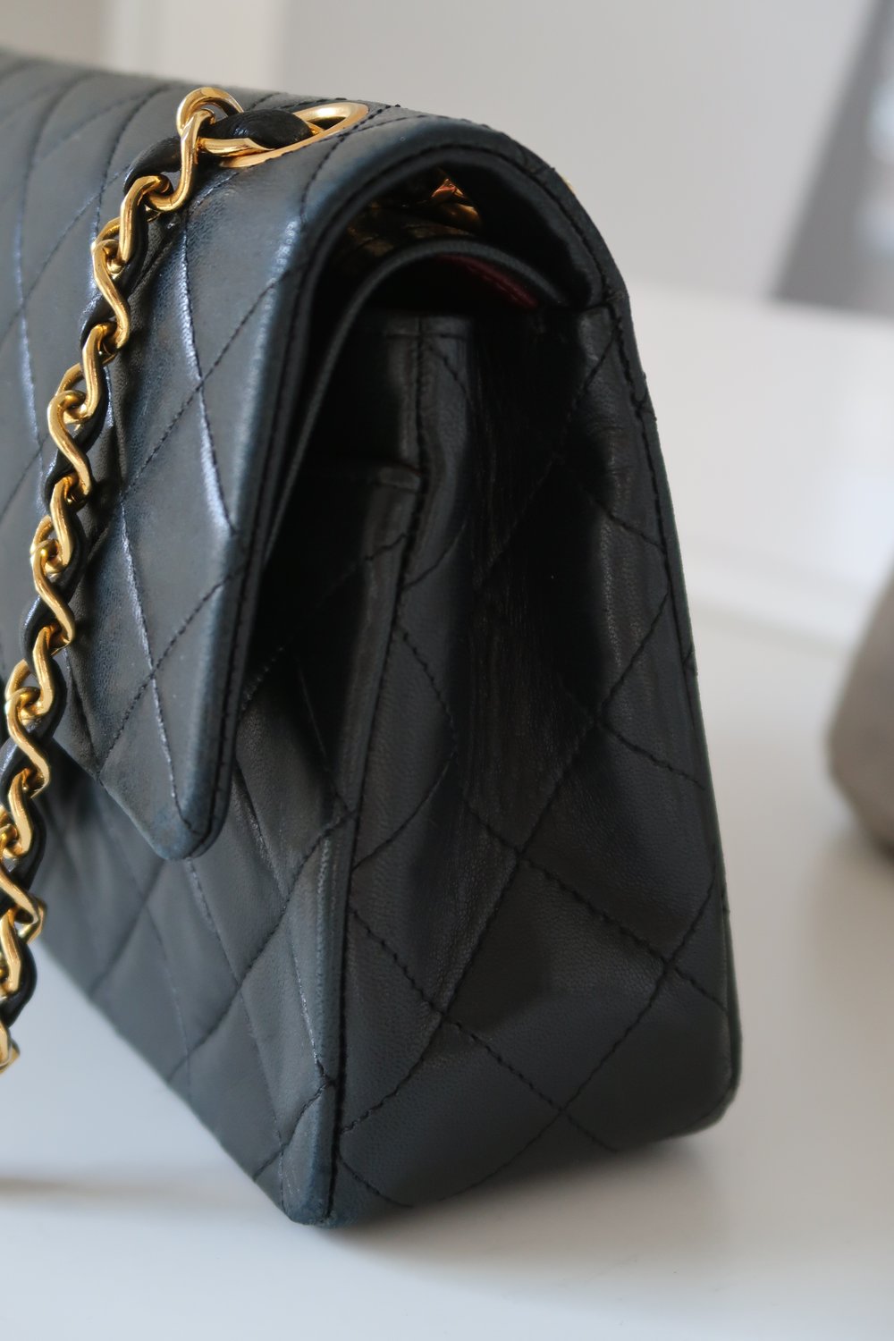 Inside a Medium Classic Chanel Double Flap Bag - Lollipuff