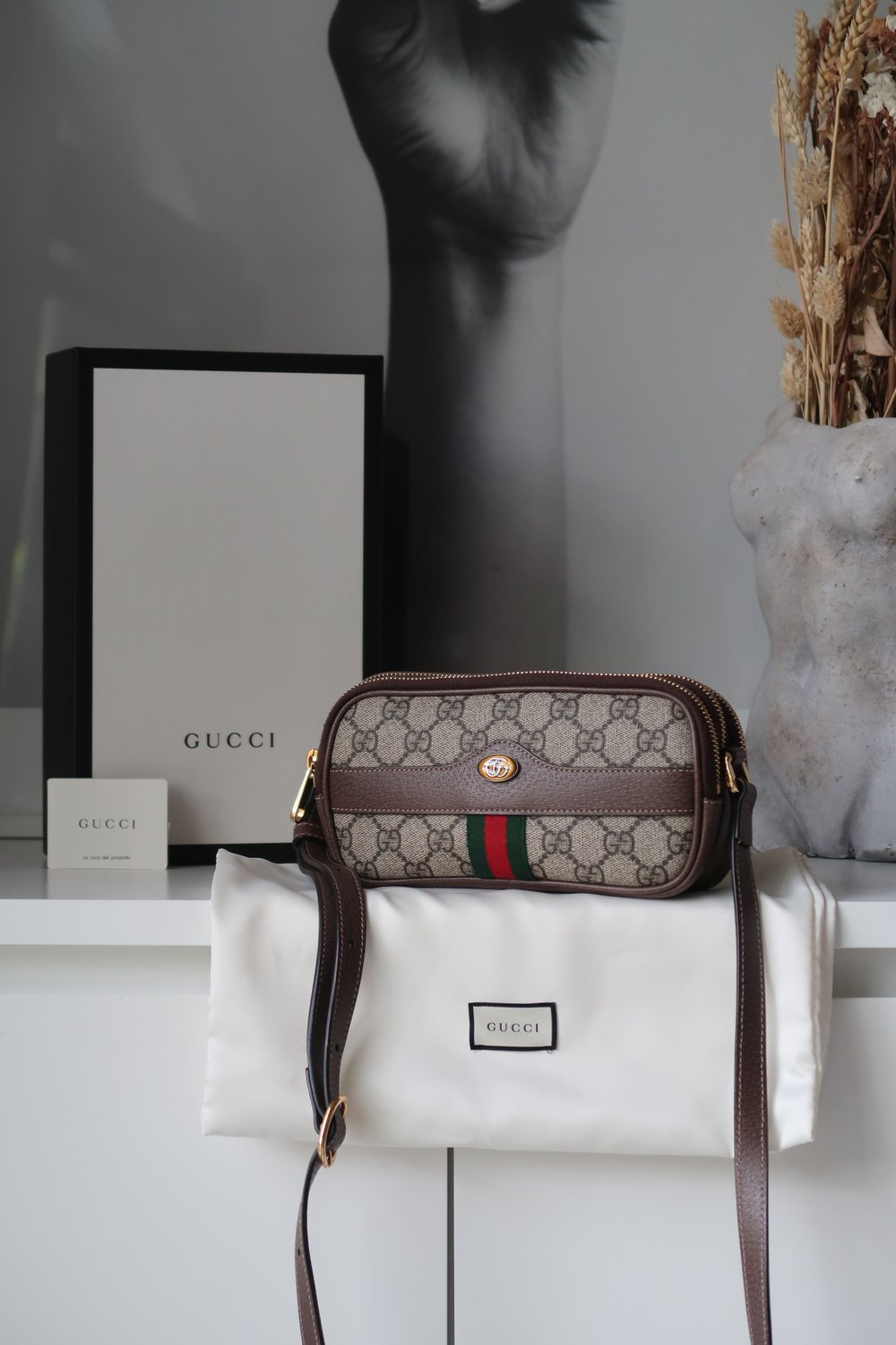 Gucci Ophidia Mini GG Triple Zip Cross Body Bag — Blaise Ruby Loves