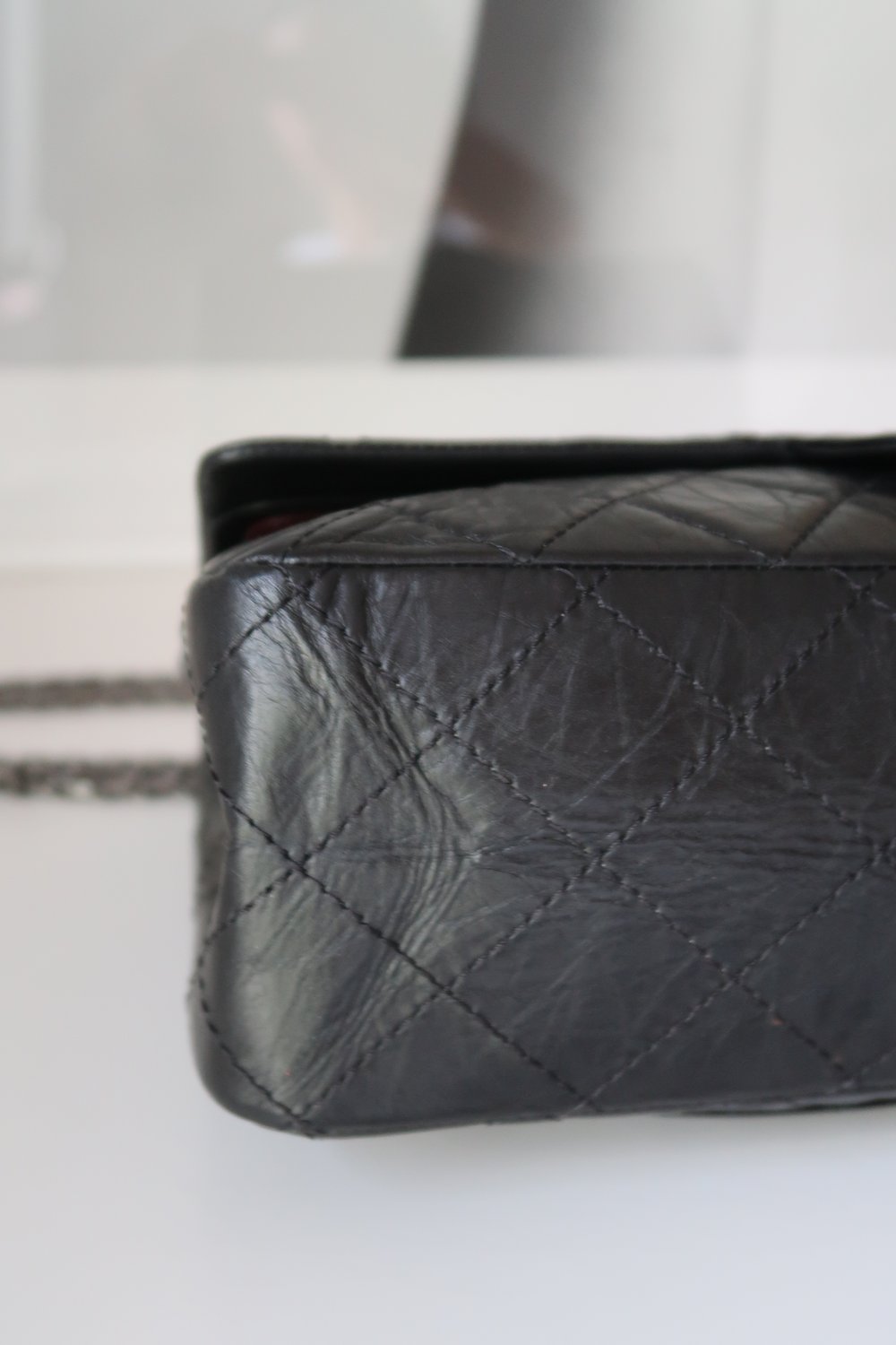 Chanel 2.55 Black Leather ref.202155 - Joli Closet