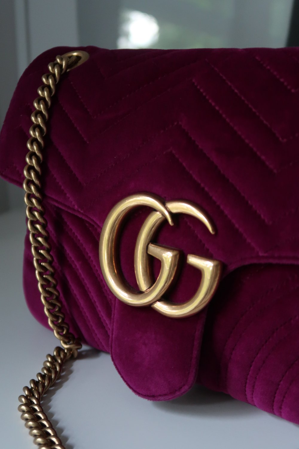 Gucci Marmont Purple Velvet ref.159155 - Joli Closet