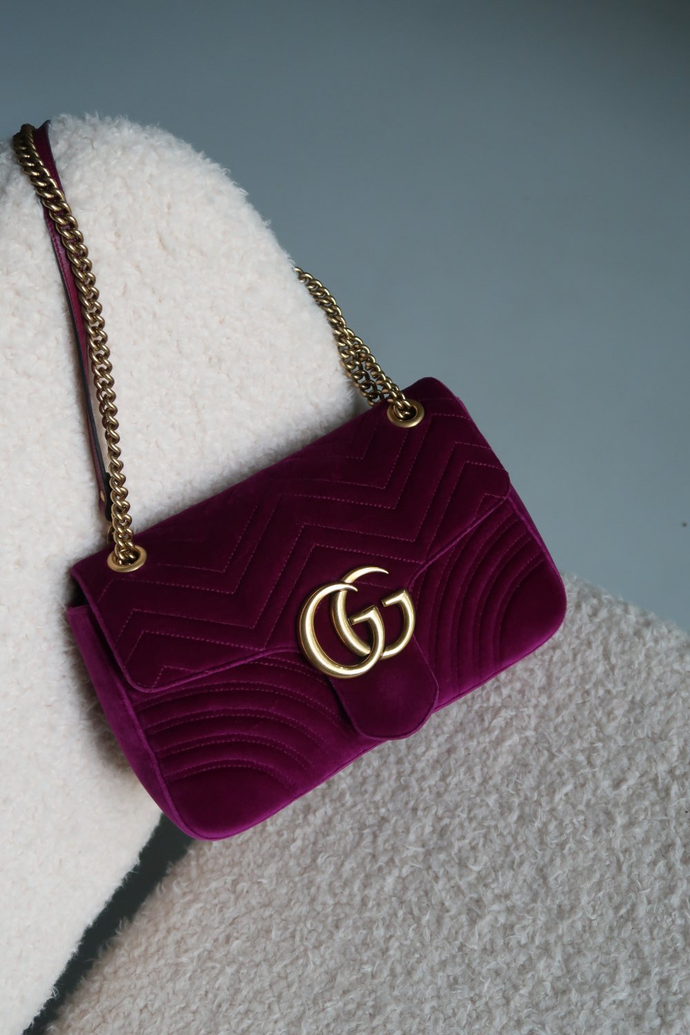 Gucci Marmont Red Velvet Bag — Blaise Ruby Loves