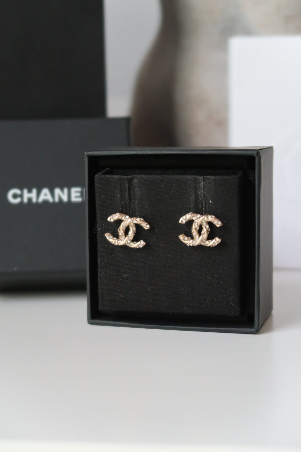 Chanel CC Stud Earrings — Blaise Ruby Loves