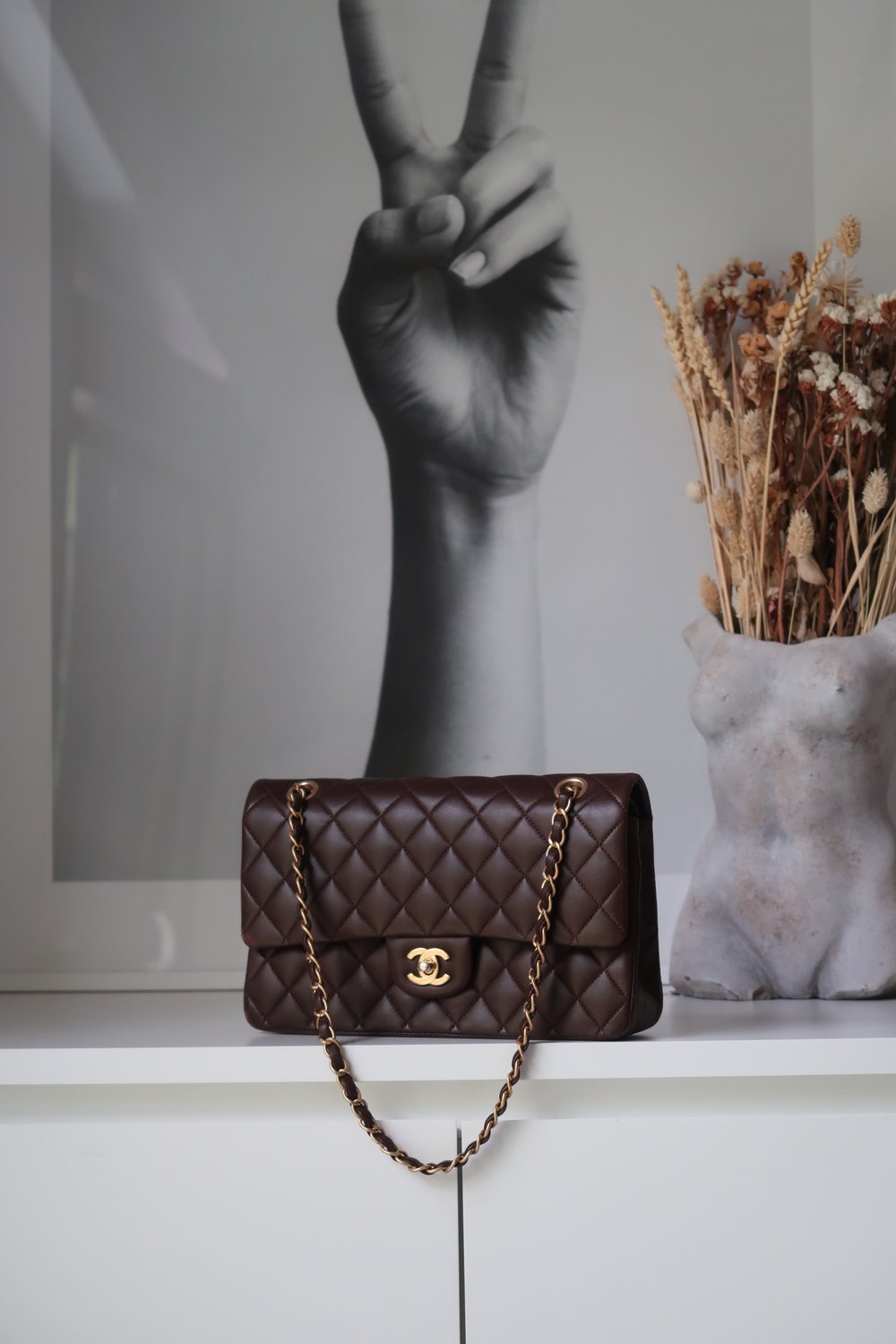 Chanel Classic Flap Chocolate Brown Small — Blaise Ruby Loves