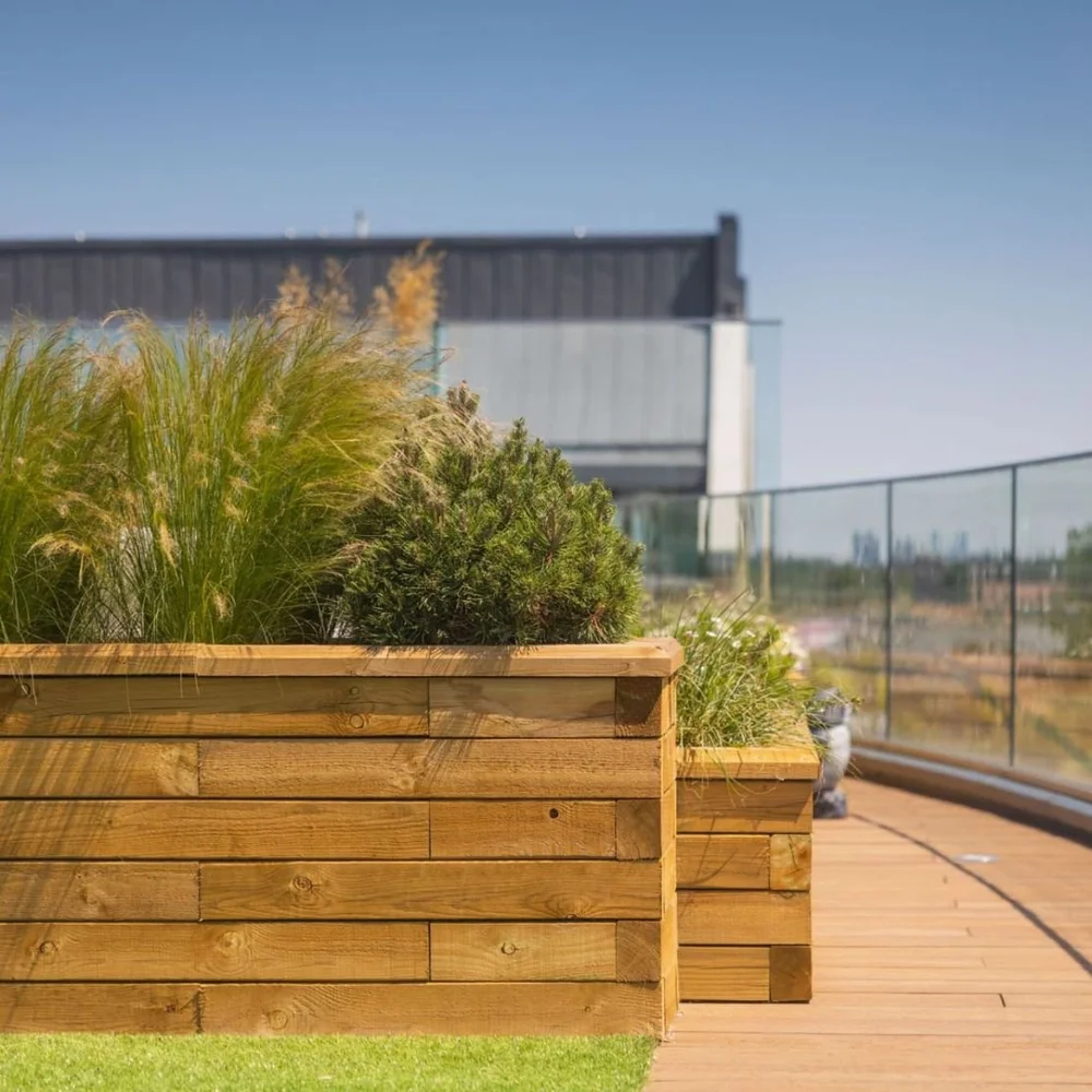 Rooftop Planters Made to Measure — WoodBlocX Landscaping