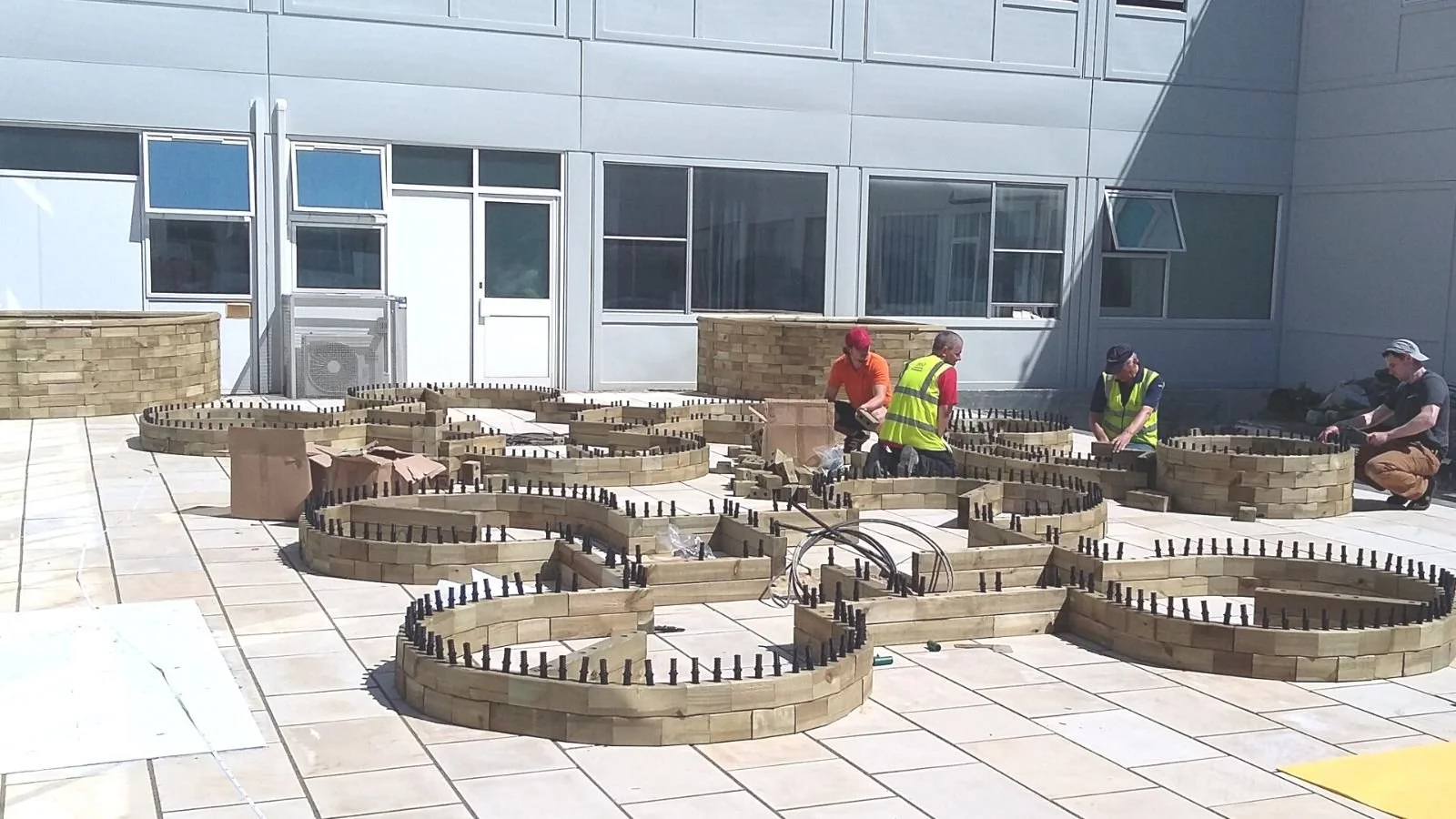 Raised Planters for Hospitals — WoodBlocX Landscaping
