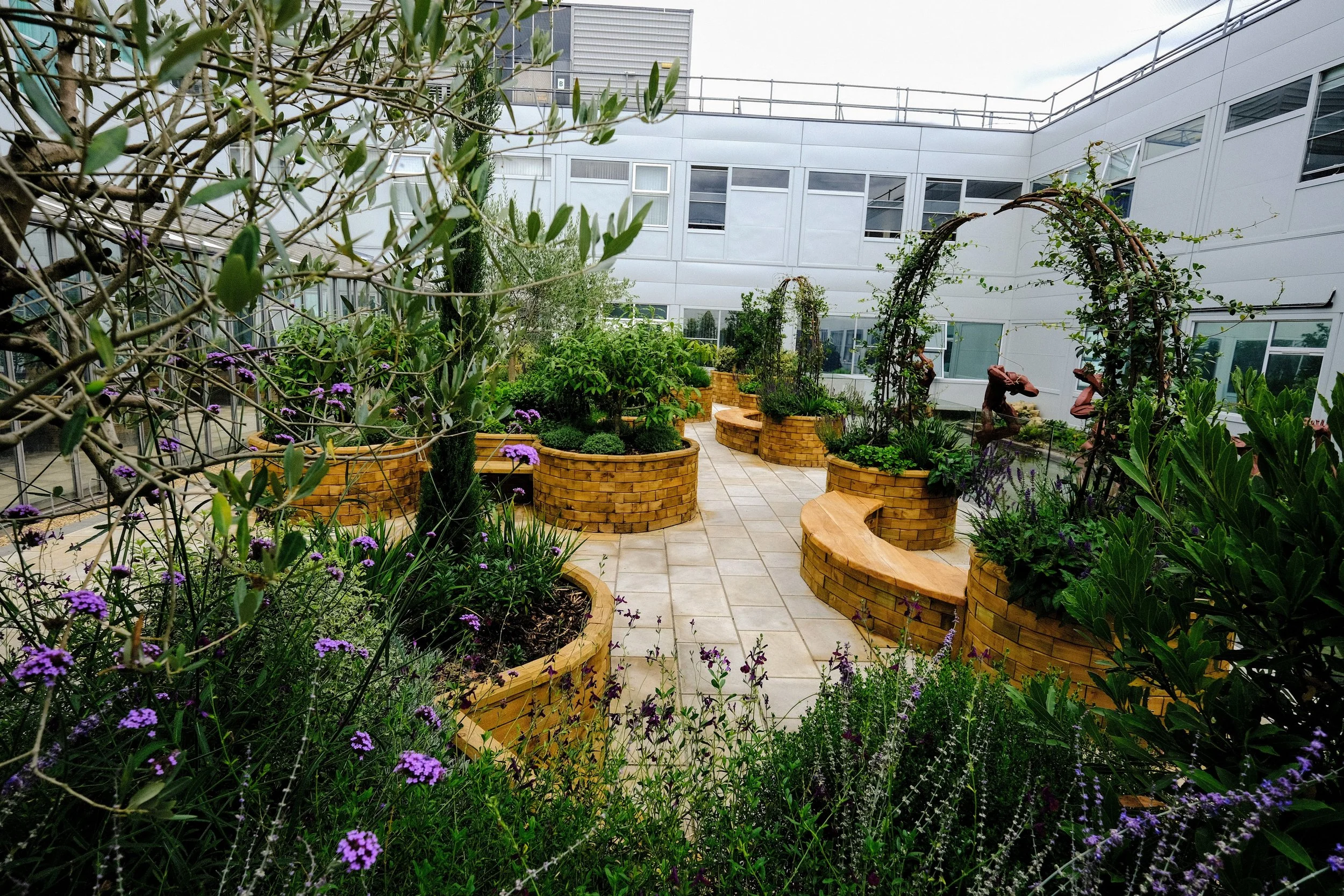 Raised Planters for Hospitals — WoodBlocX Landscaping
