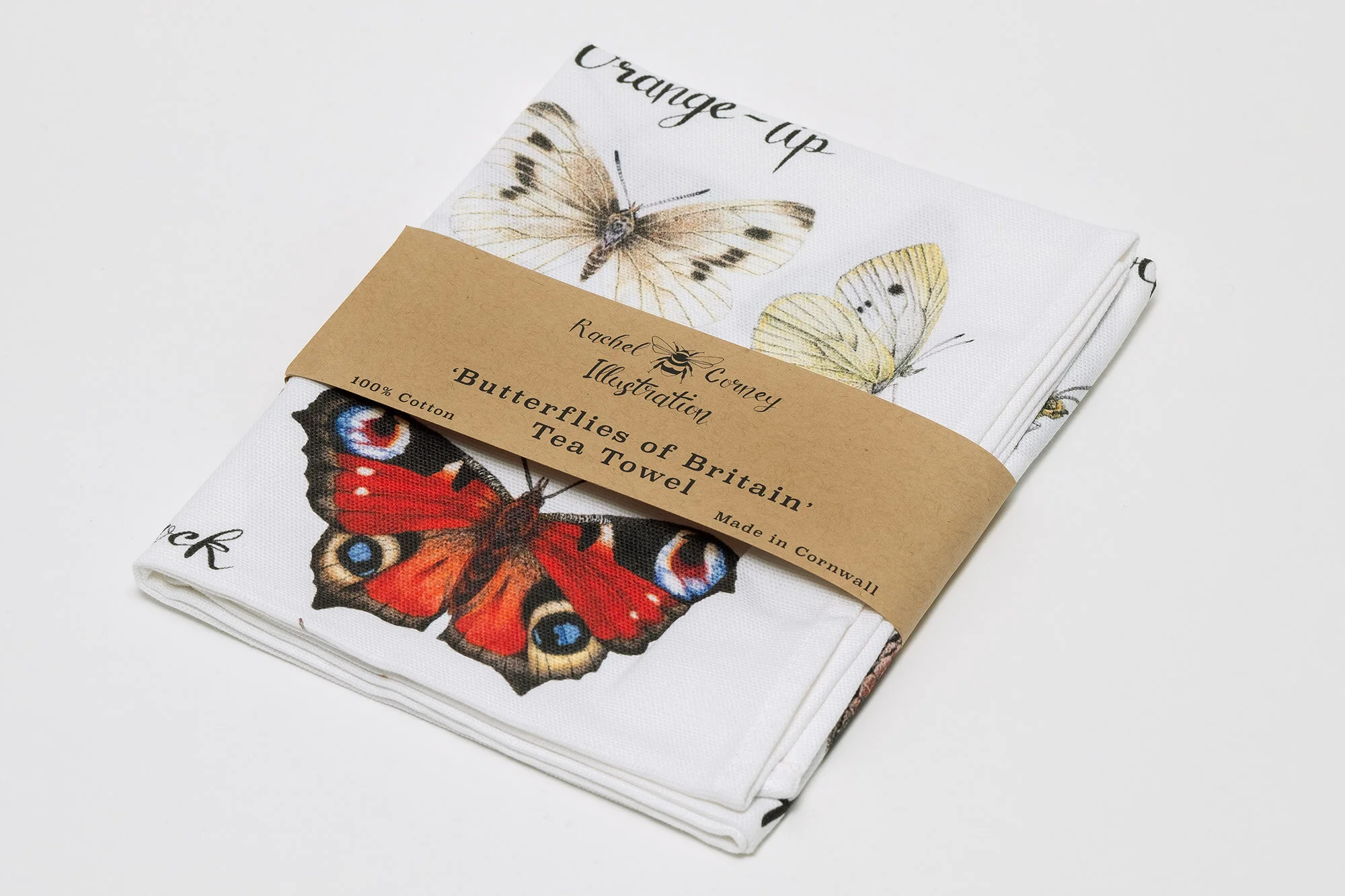 Butterflies of Britain Tea Towel