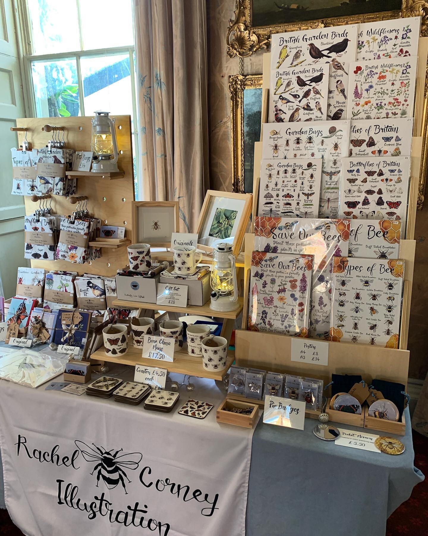 All set up for the Artisan Christmas Market at @pencarrowhouse today from 10am-4pm. It&rsquo;s a lovely sunny start to the day, hopefully it will continue! ☀️☀️