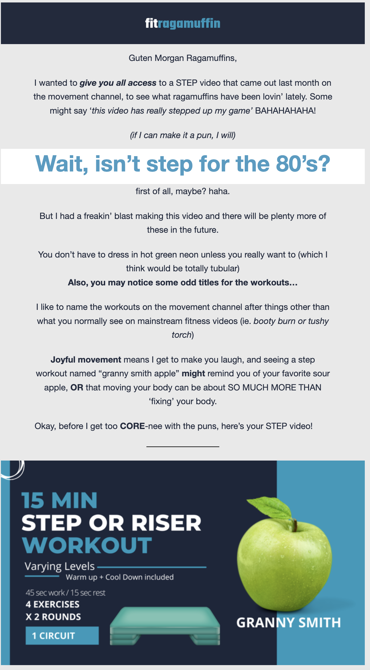 Did you know the channel has step videos?