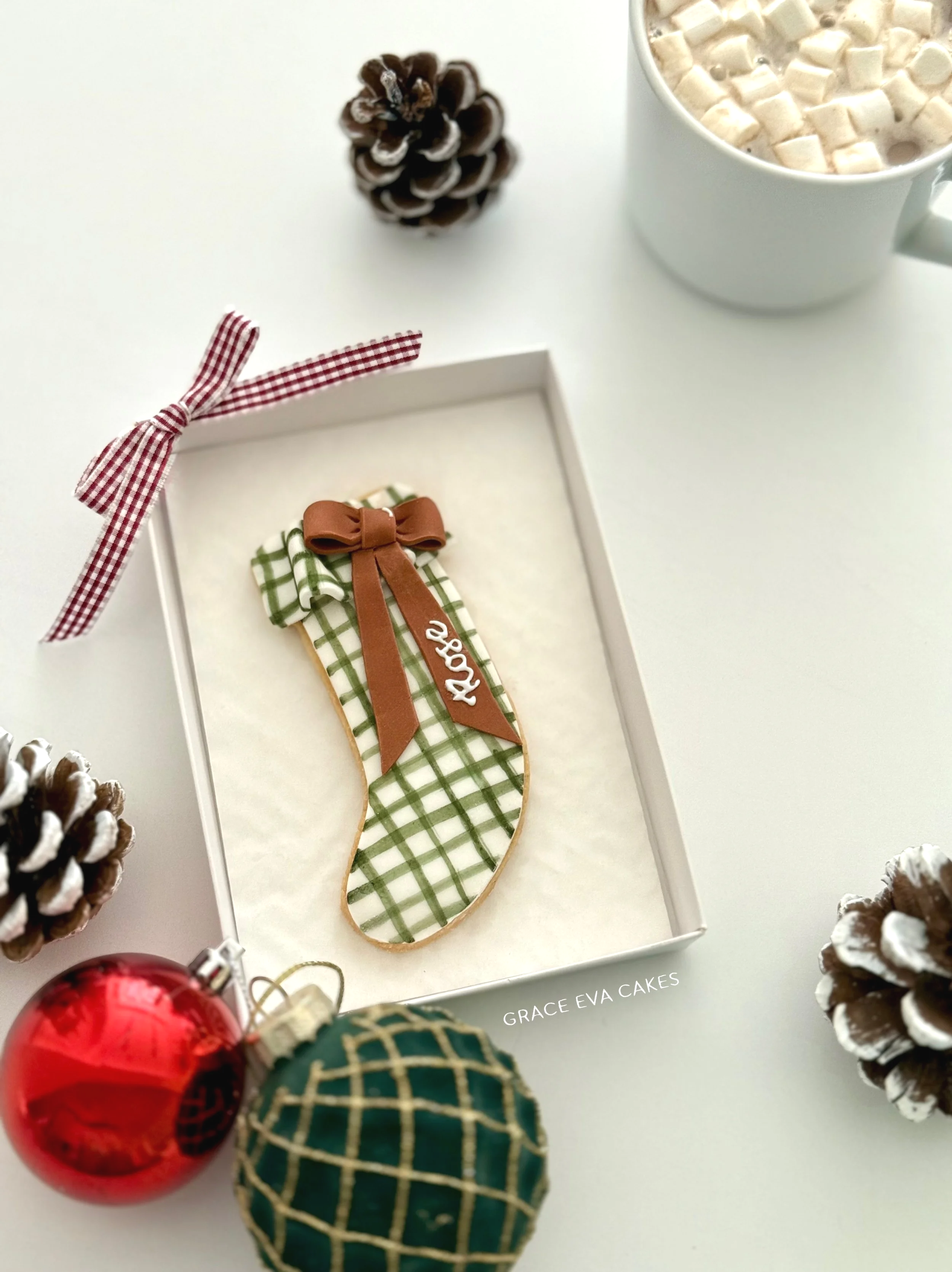 Personalised Stocking Shortbread Biscuit Set