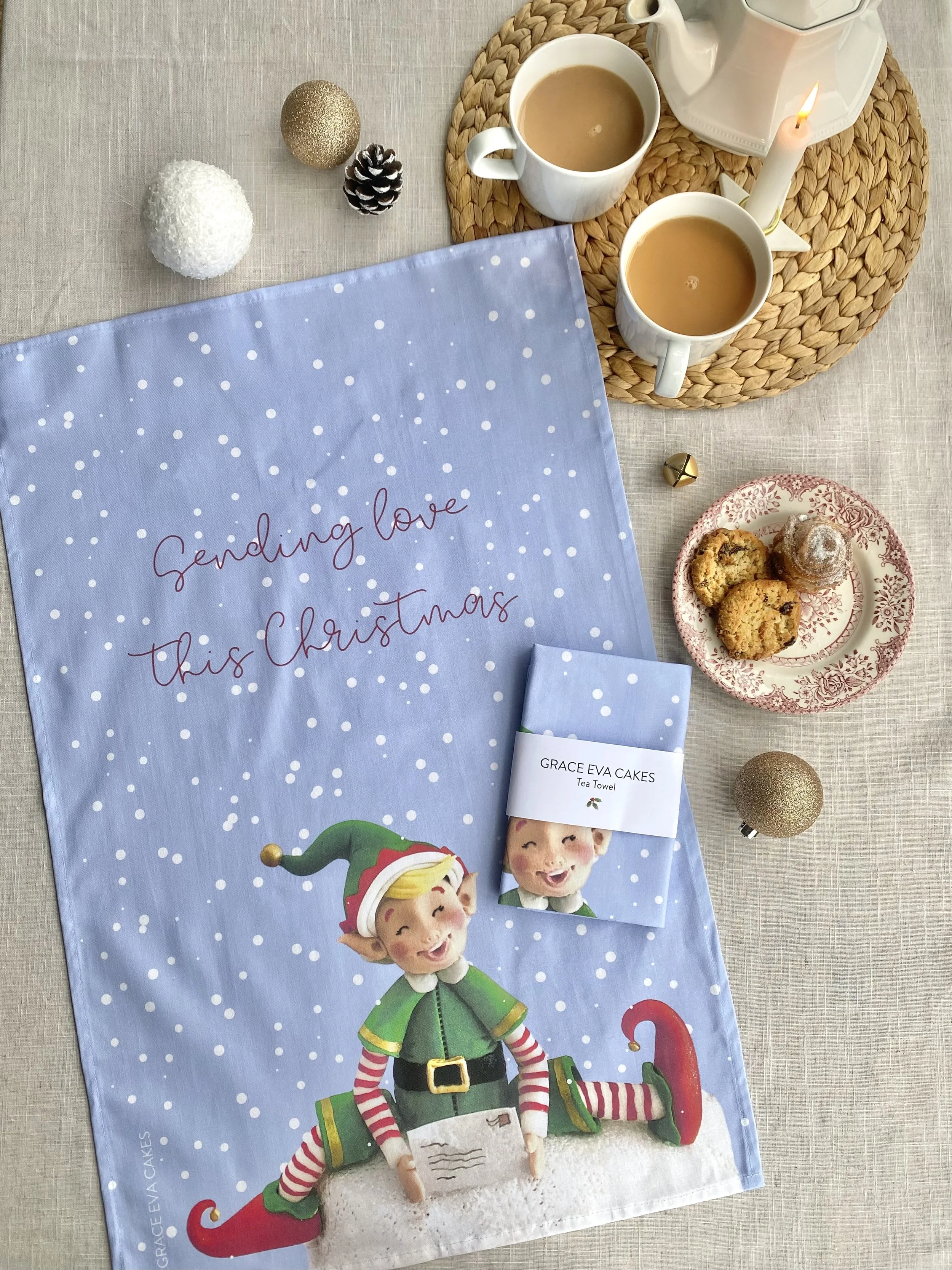 Grace Eva Cakes Tea Towel