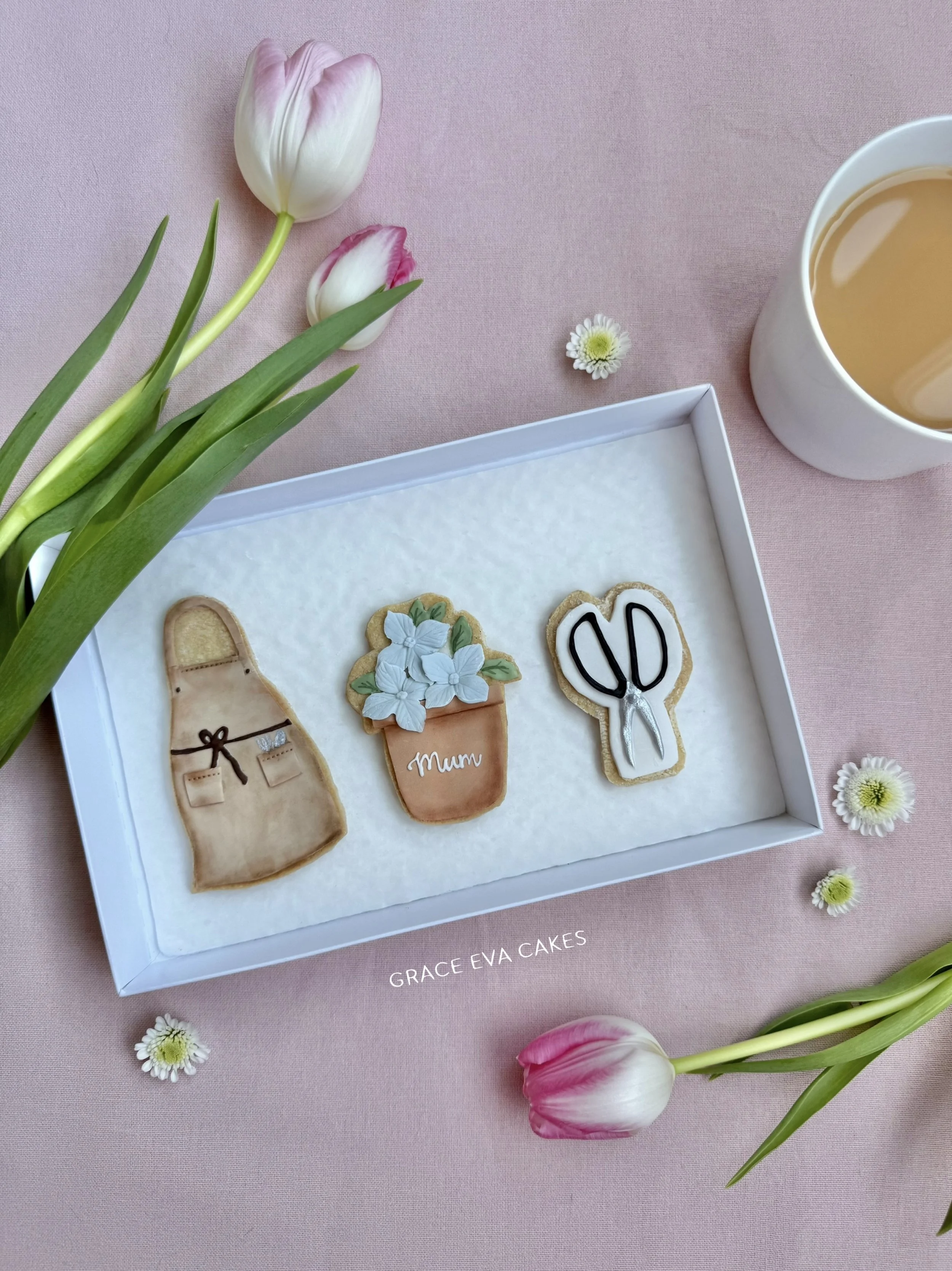 'Hydrangea' Shortbread Biscuit Set