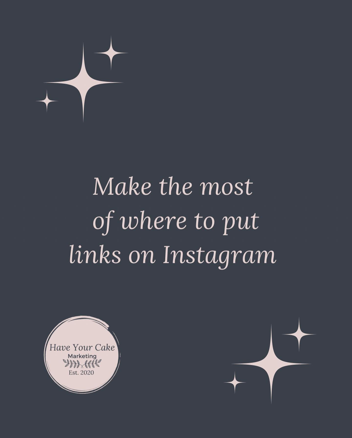 You&rsquo;ve done it! 😬

Put your website link in your caption on Instagram, but...

Links aren&rsquo;t clickable in captions and yet sooo many people do it 😳

You get two opportunities to encourage your followers to click your link:

✨ In your Bio