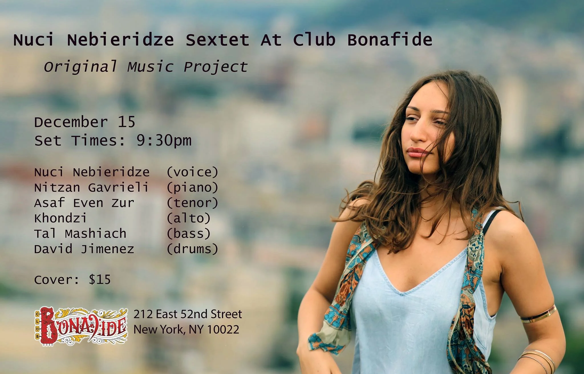 Nuci Nebieridze Sextet at Club Bonafide - Original Music Project