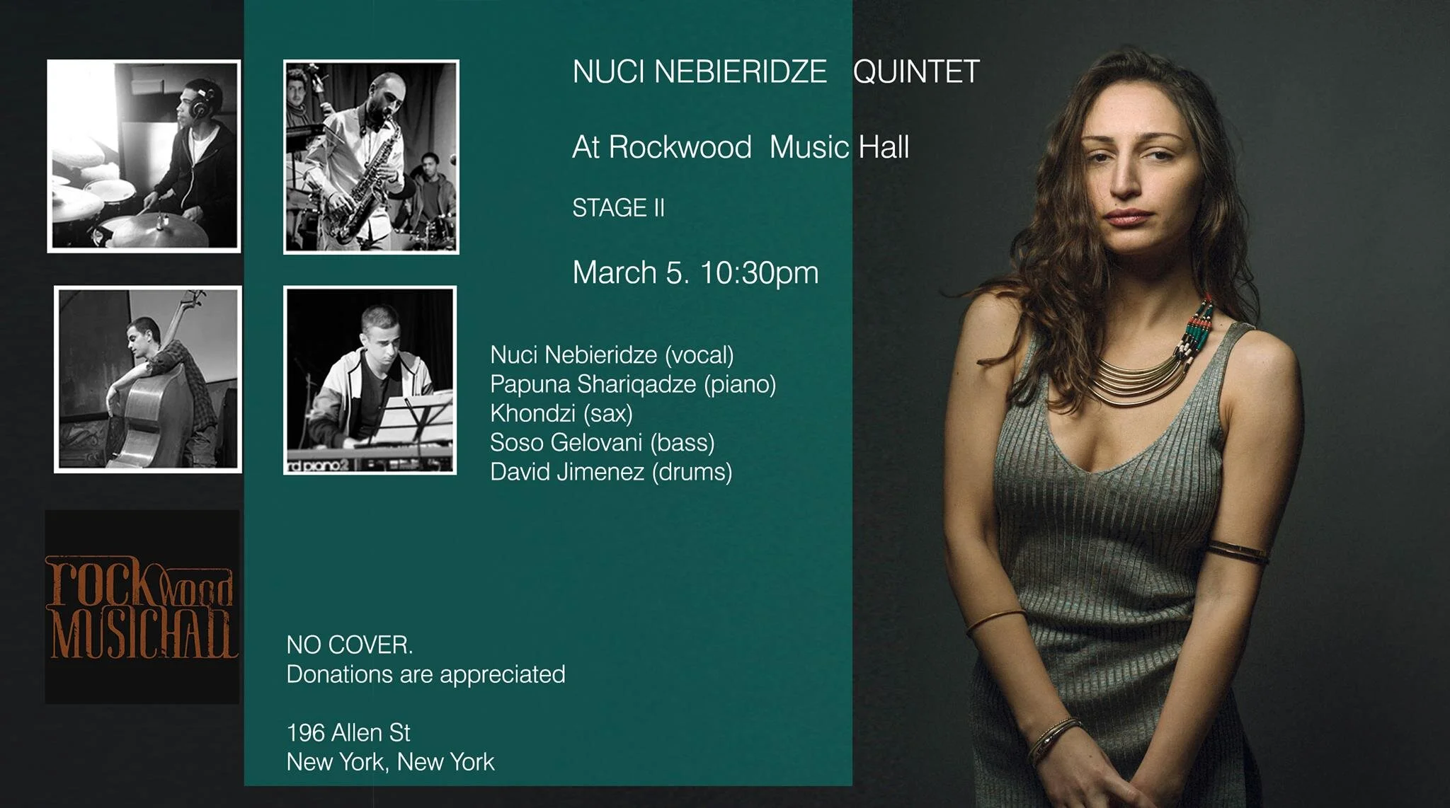 Nuci Nebieridze Quintet At Rockwood Music Hall