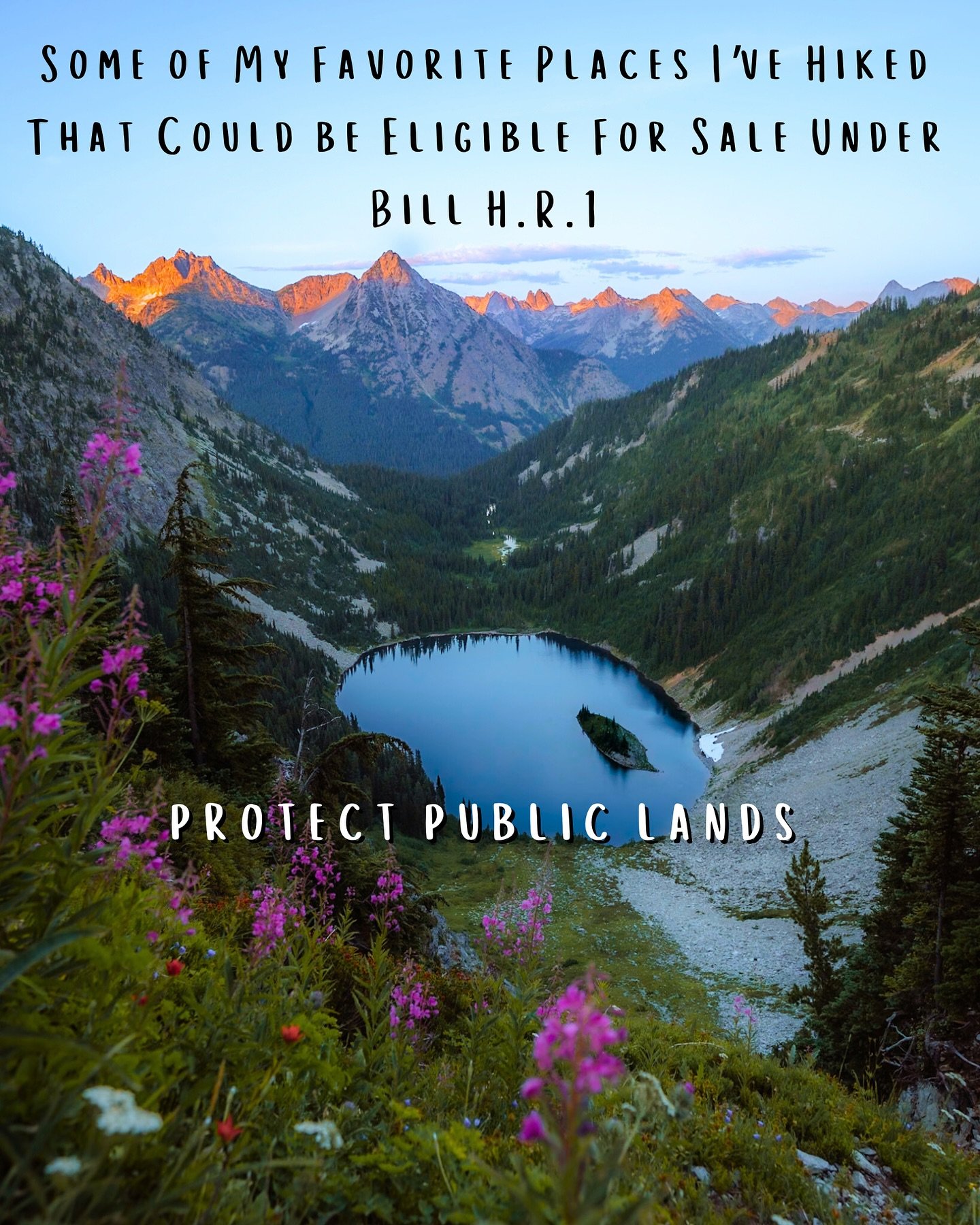 *Public lands are at risk of being sold!*

The H.R.1 Bill (aka the &lsquo;Big Beautiful Bill&rsquo;) has just been proposed in the senate that, if passed, would mandate that 3.3 million acres of public land is sold. Over 250 million acres of public l