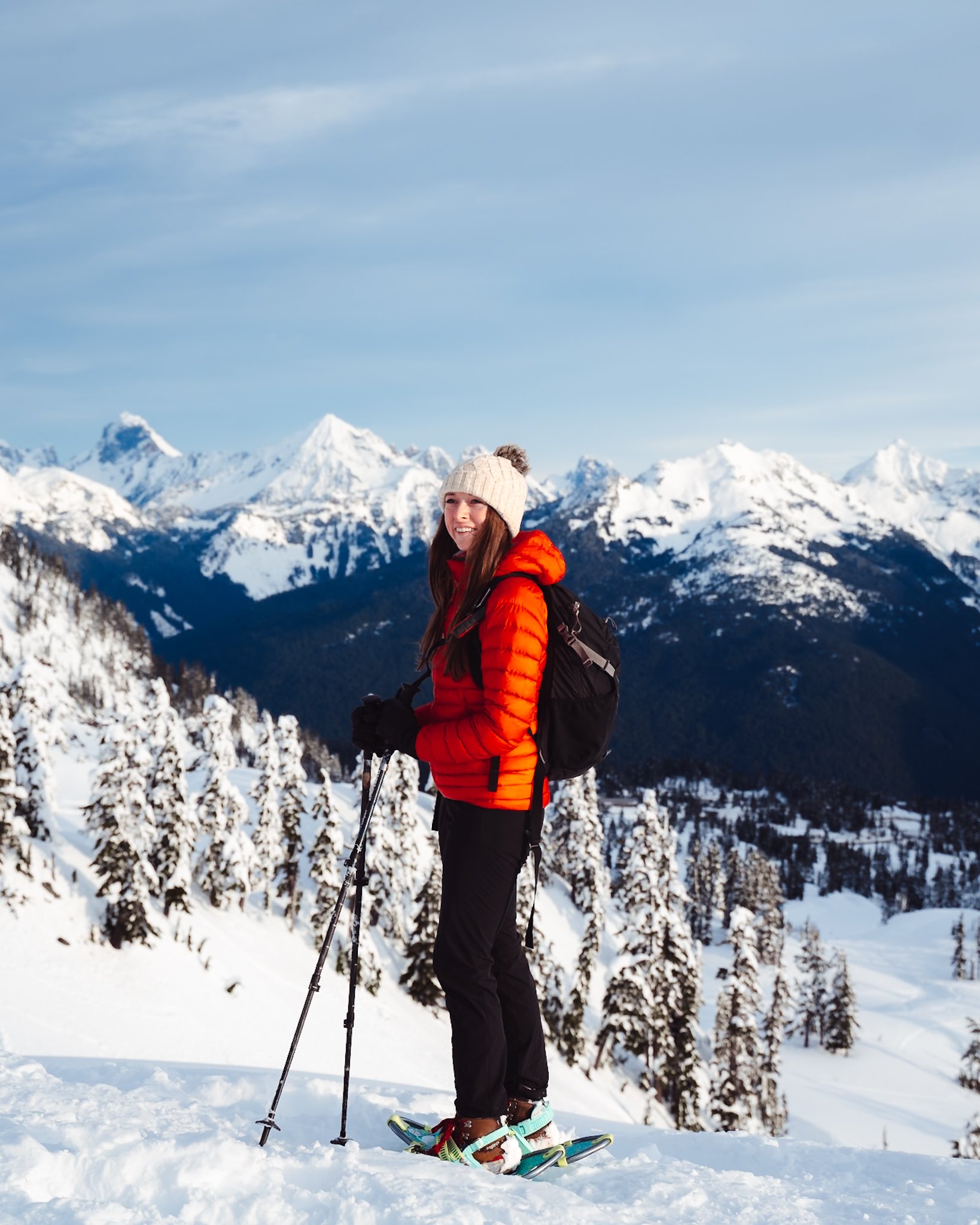 wearing arc'teryx women's gamma hiking pants hiking in Washington Cascades mountains, best women's hiking pants for hiking and backpacking