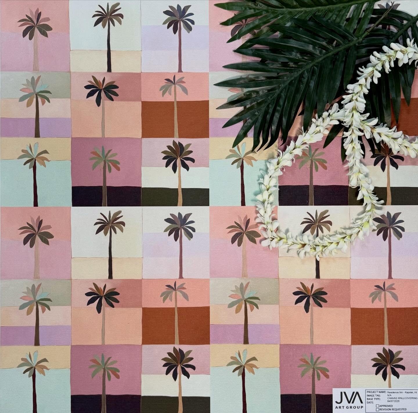 ENERGY // For our Hawaii project, we teamed up with JVA Art Group to dream up these custom wallcoverings, and they&rsquo;re show-stopping!! Inspired by the landscape, culture, and color of the islands, every detail taps into the bigger design story w