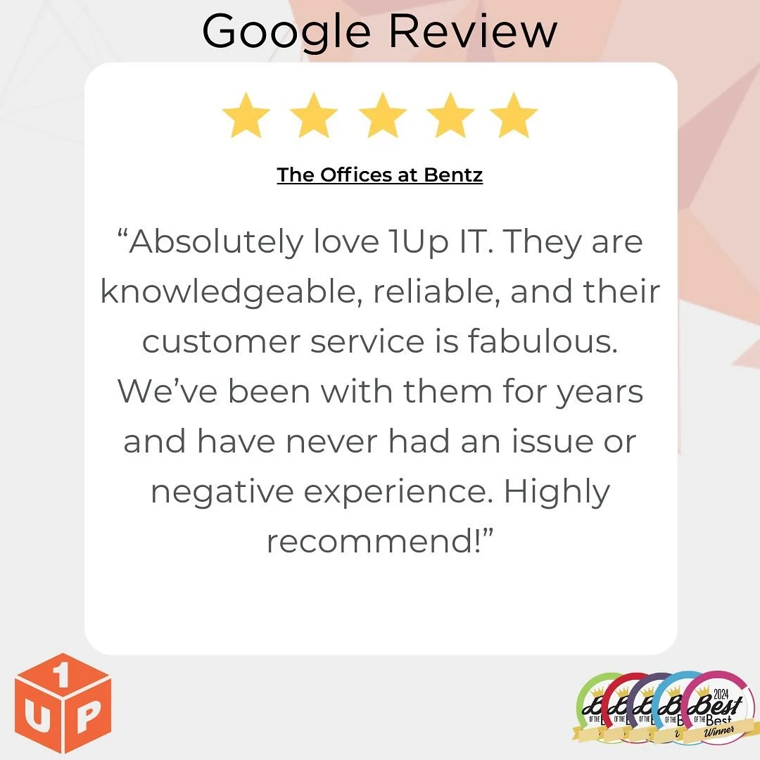 Thank you so much for the kind words Kate!

We always love supporting Minuteman and The Office at Bentz!

#review #frederickmd #1upit