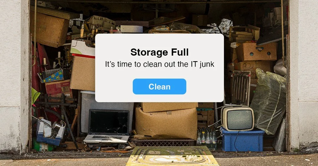 Storage full. 

That message isn&rsquo;t just for your personal devices. It applies to your business technology, too.

From the outside, everything looks fine. Inside, you&rsquo;re storing more than you should. 

It all takes up space and costs money