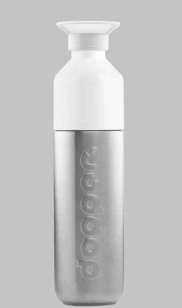 gourde 490ml, thermos, dopper, argenté, sport , soif , boire.png